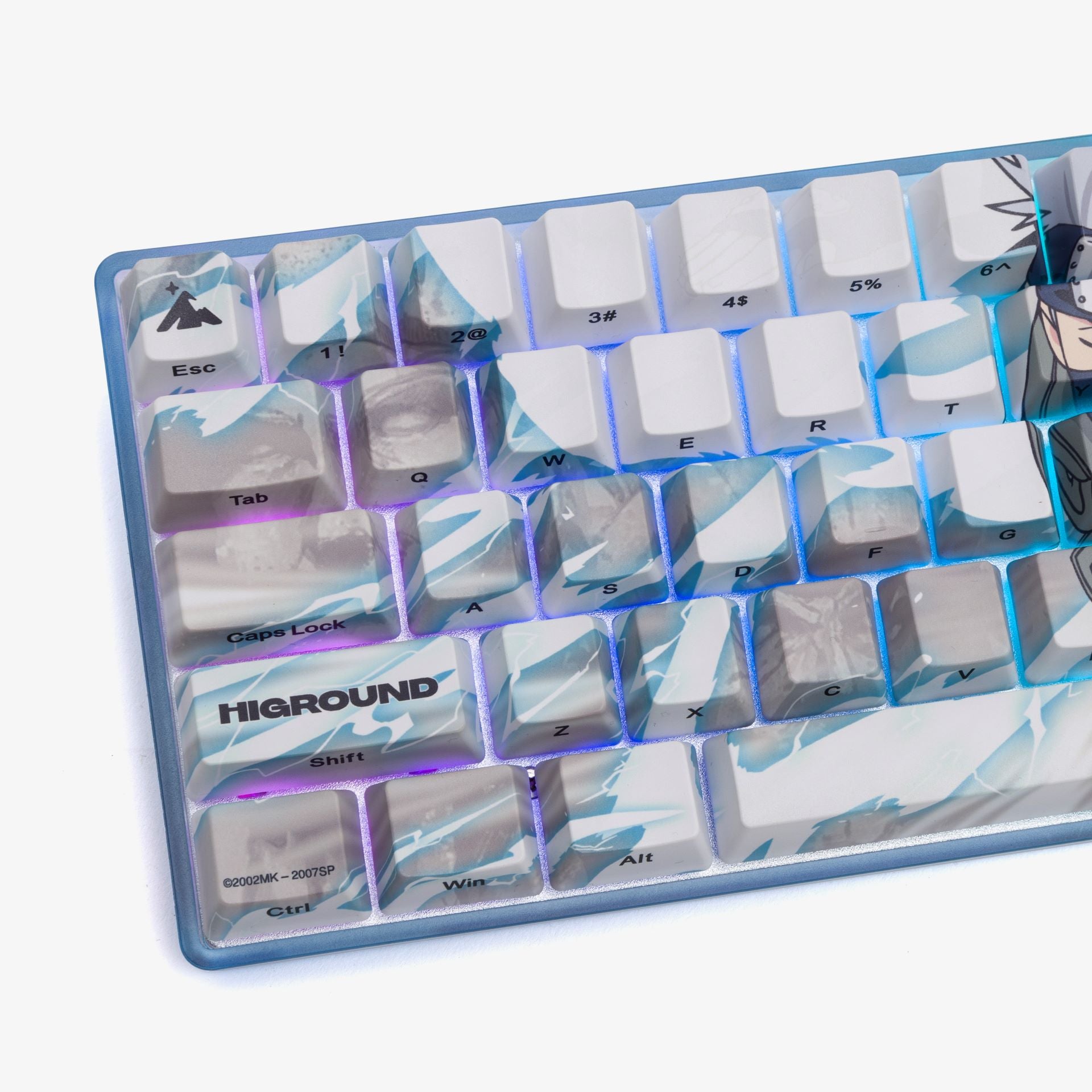 Naruto x HG 68 Keycaps Set - Kakashi Hatake Anime Mechanical Keyboard Keycaps for Gaming & Typing - Perfect for Naruto Fans, Custom Keyboards & PC Enthusiasts