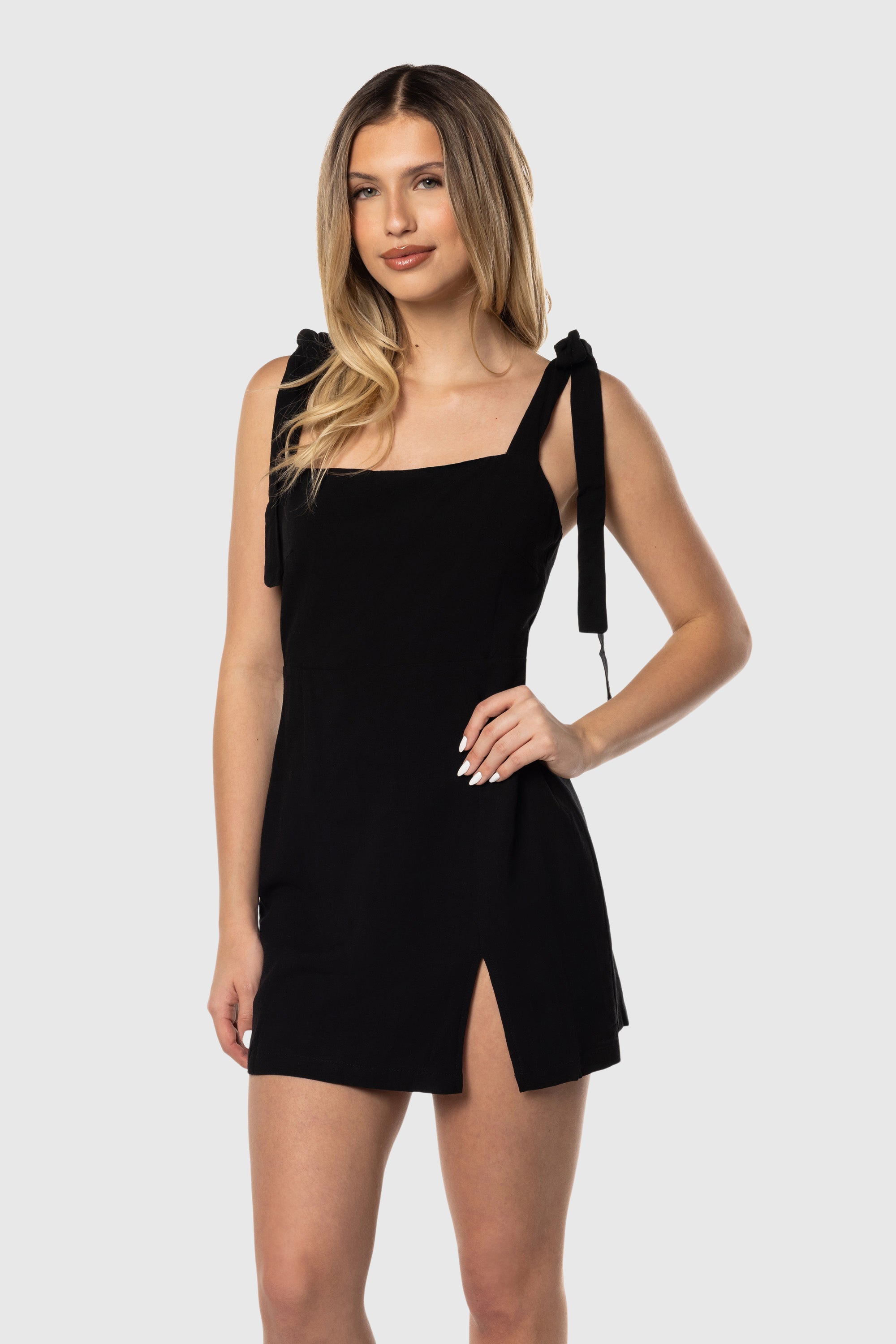 Elegant Shoulder Tie Dress for Women - Summer Flowy Boho Maxi Dress - Perfect for Beach, Vacation & Date Night