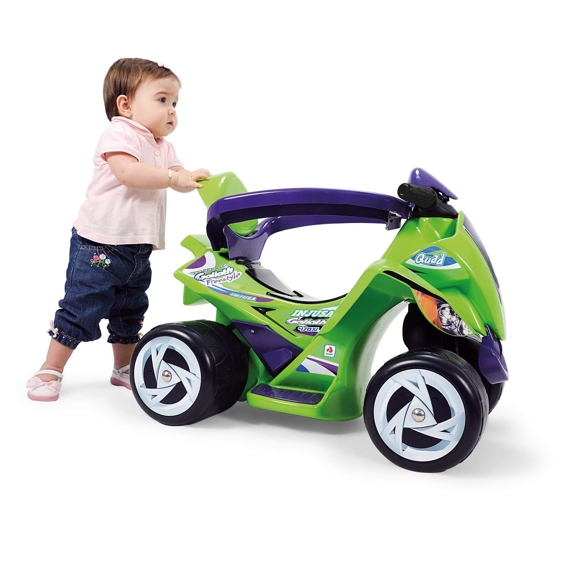KidsVIP Goliath Edition Ride-On Push Car - Safe Toddler & Kids Rocking Toy with Push Handle & Safety Guards - Perfect for Indoor & Outdoor Playtime Fun