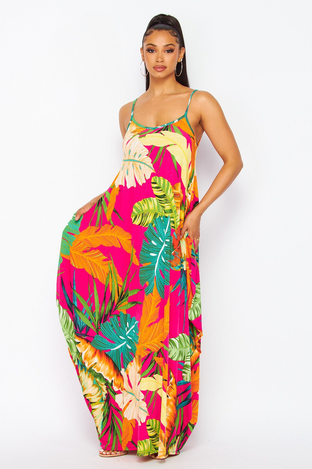 Moana Maxi Shirt Dress for Women - Flowy Hawaiian Print Beach Cover Up, Summer Vacation Outfit, Perfect for Pool Party, Resort Wear and Tropical Getaways