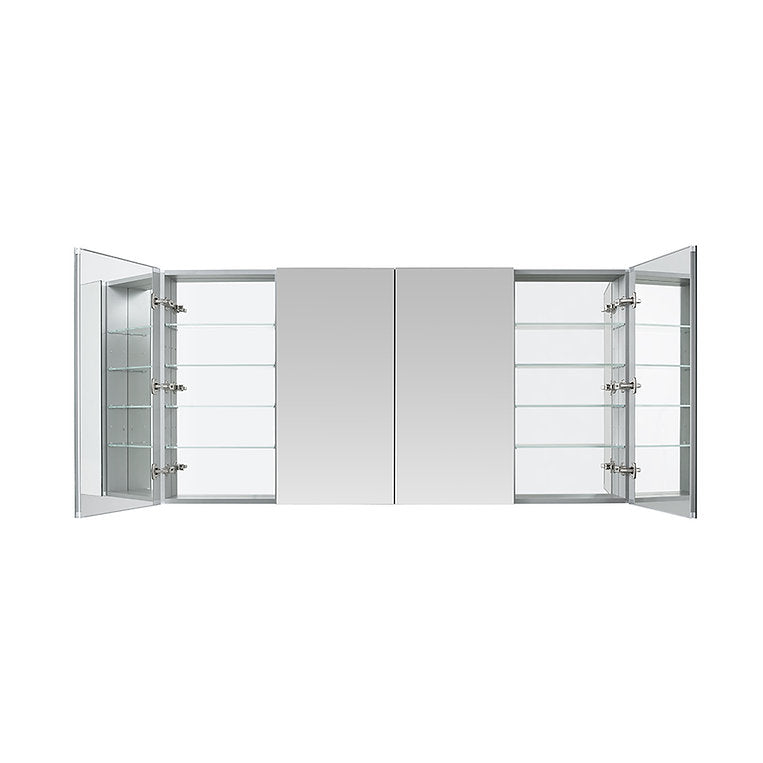 Aquadom Royale 72x36 Inch Bathroom Medicine Cabinet with Mirror - Rustproof & Spacious Storage for Bath Essentials, Perfect for Modern Homes & Renovations