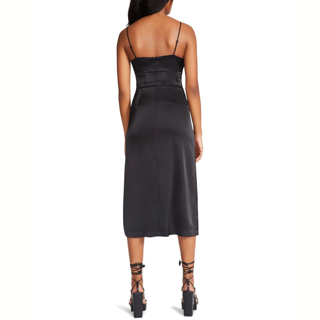 Aimiee Women's Black Dress - Elegant & Comfortable Casual Wear for Parties, Dates & Office Outfits