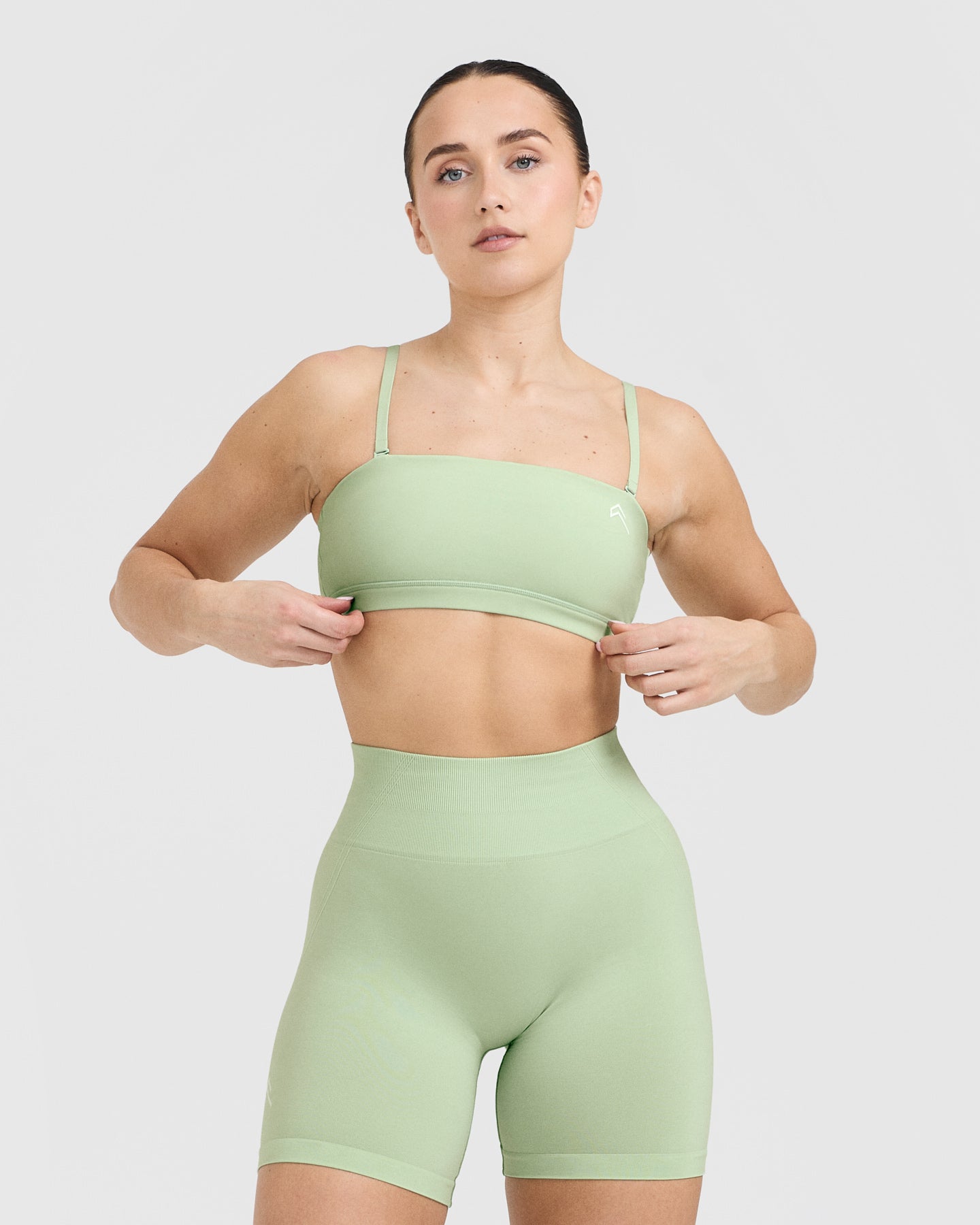 Mint Green Everyday Bandeau Bralette for Women - Comfortable Seamless Wireless Bra for Yoga, Sleep & Lounge Wear