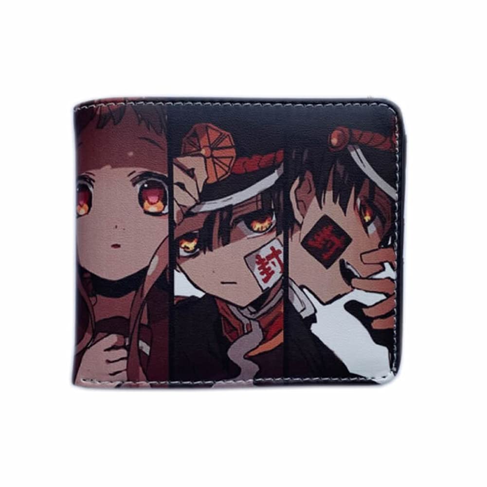 TLSD Toilet Bound Hanako Kun Anime Wallet - Slim Bifold PU Leather Cosplay Purse for Credit Cards & Cash | Perfect for Anime Conventions & Daily Use