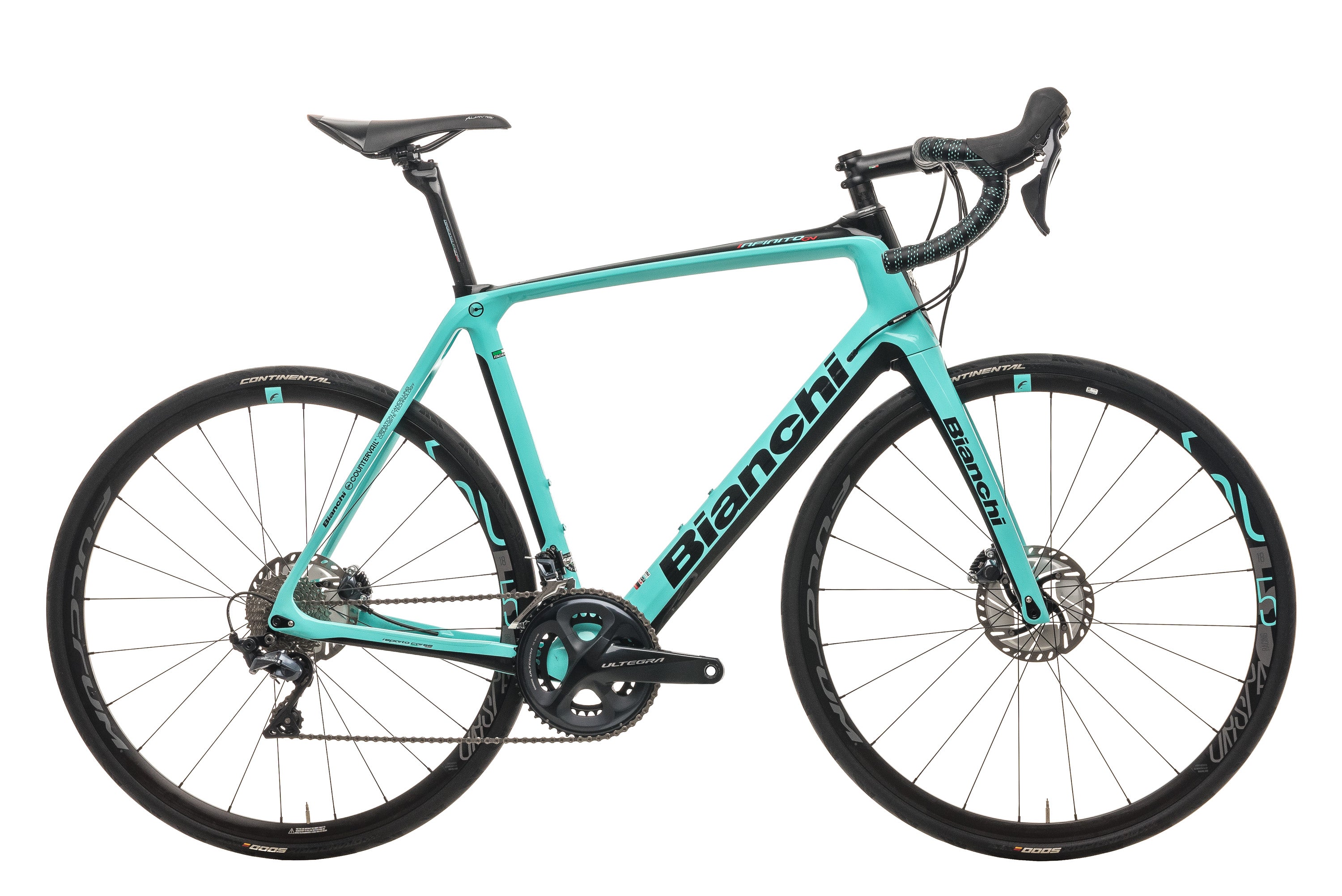 Bianchi Infinito CV Ultegra Road Bike 2019 - 59cm Carbon Frame Performance Bicycle for Racing & Endurance Cycling