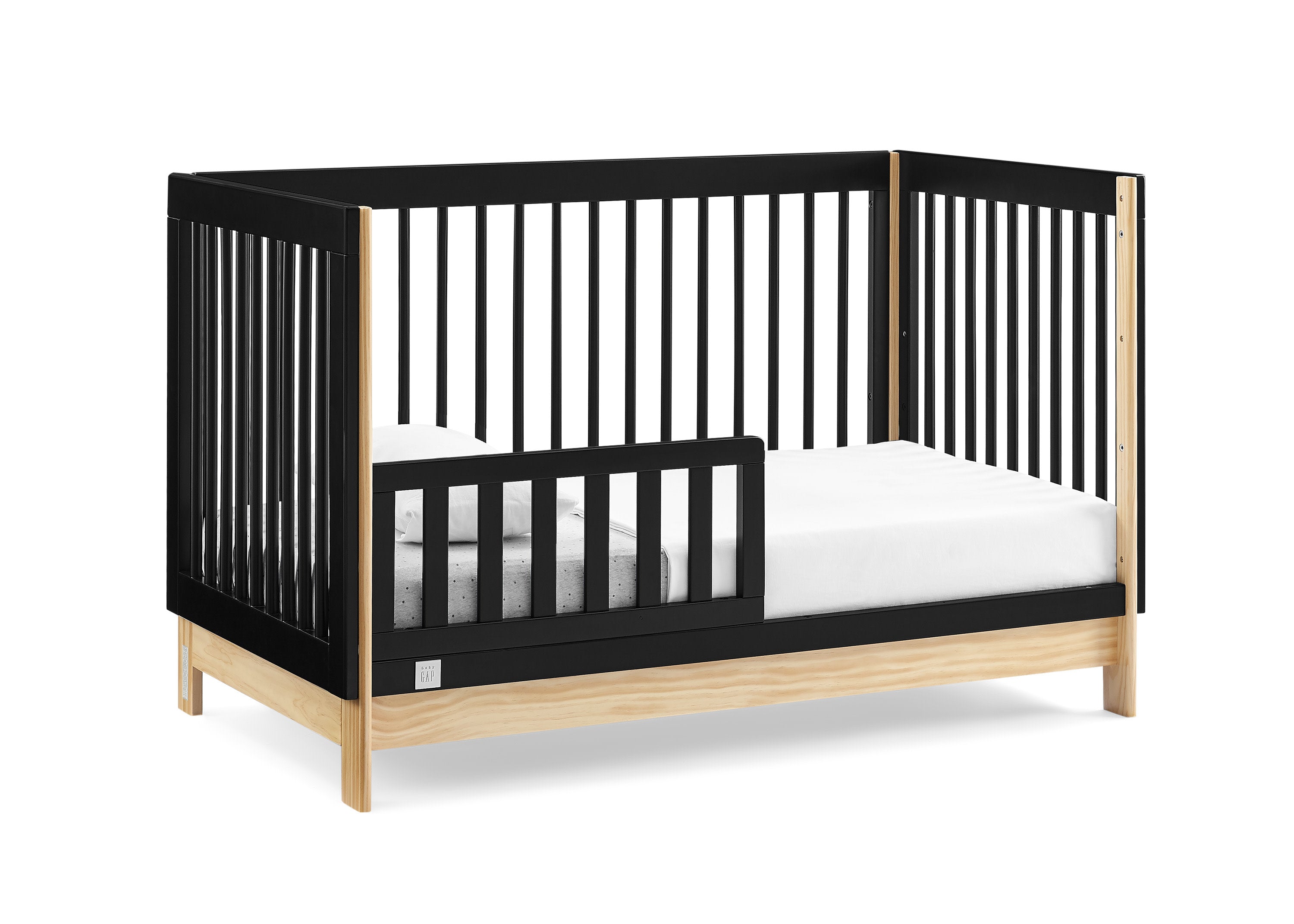 BabyGap Tate 4-in-1 Convertible Crib - Toddler Bed, Daybed & Full-Size Bed | Safe Nursery Furniture for Newborns & Growing Kids | Perfect for Baby Rooms & Daycare Centers