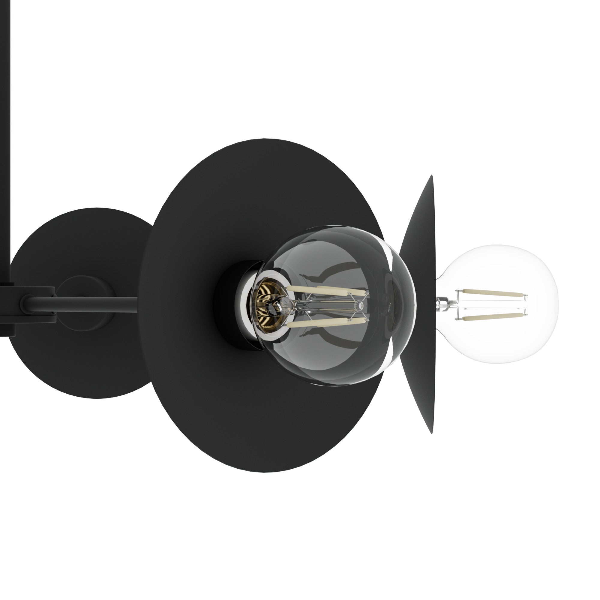 Hunter Fernando 8-Light Matte Black Chandelier Ceiling Fixture - Jasmine Roth Collection | Modern Farmhouse Lighting for Dining Room, Living Room & Bedroom