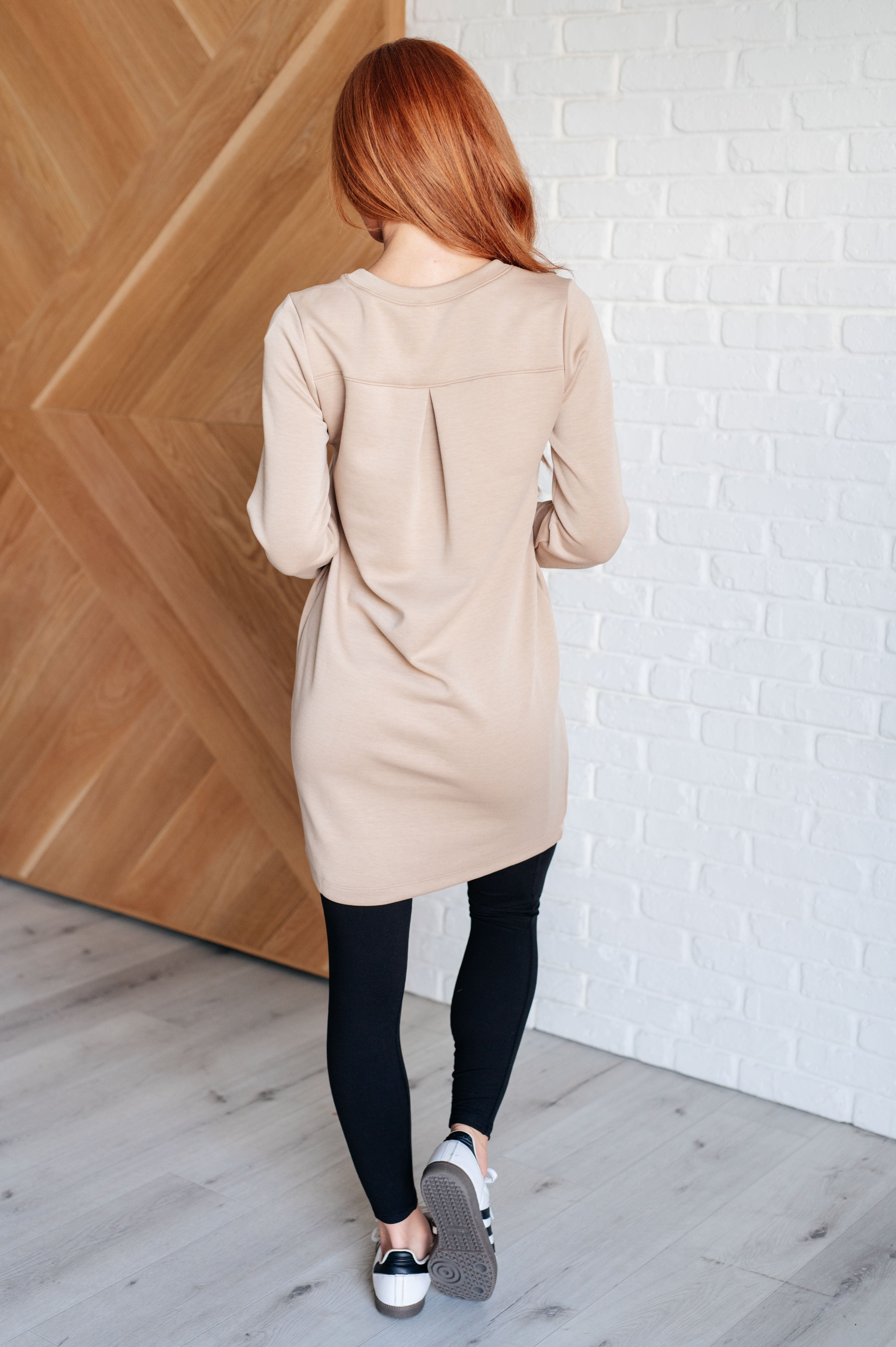 Stylish Khaki Milan Travel Shift Dress for Women - Perfect for Vacations, Sightseeing & Casual Outings