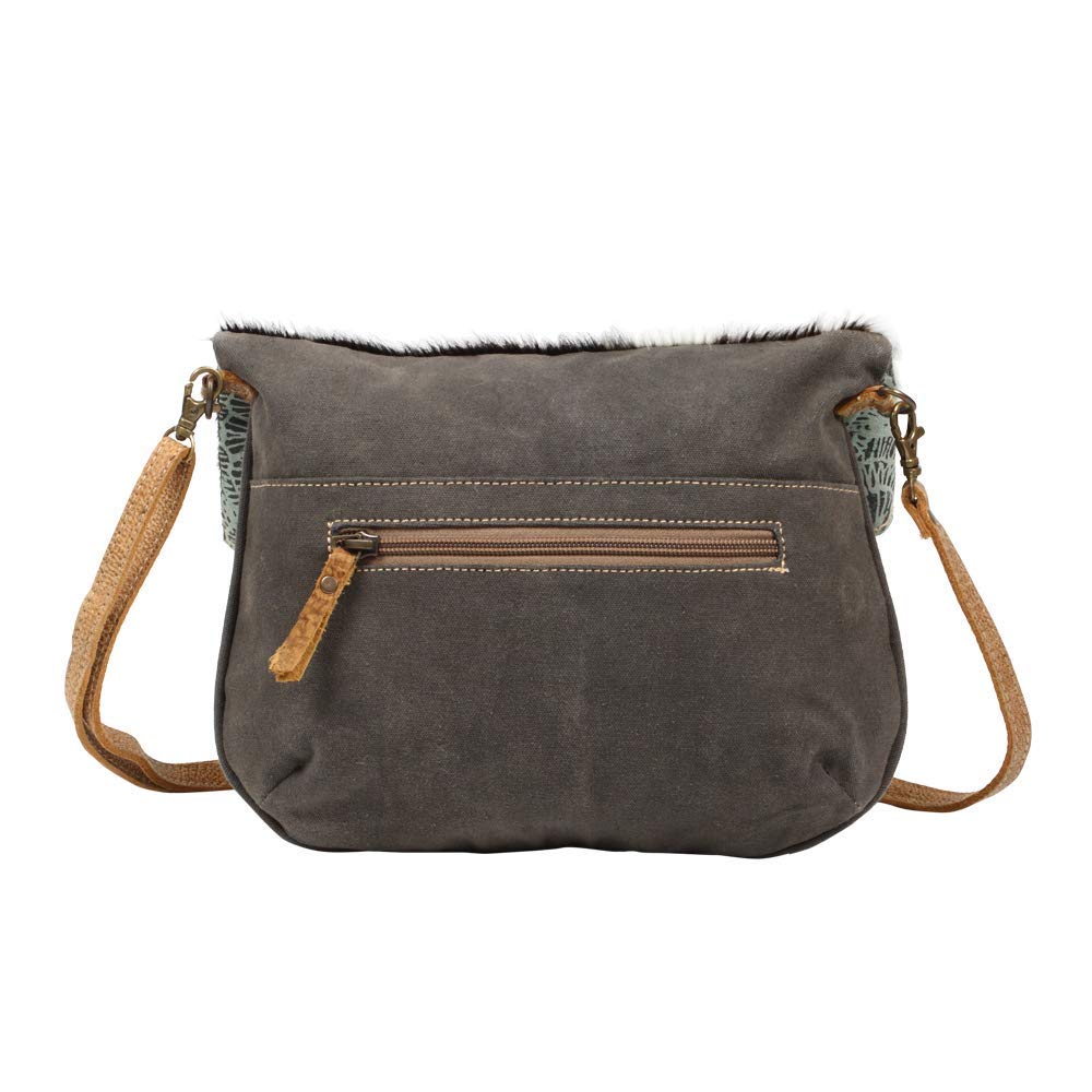Myra Macey Canvas & Leather Crossbody Bag - Stylish for Daily Use