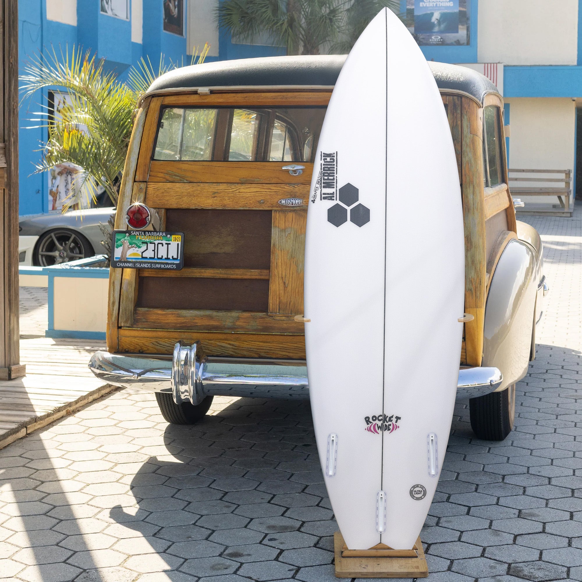 Channel Islands Rocket Wide 5'9 Surfboard with Futures Fins - High Performance Shortboard for Small to Medium Waves - Perfect for Beach Break Surfing and Daily Practice
