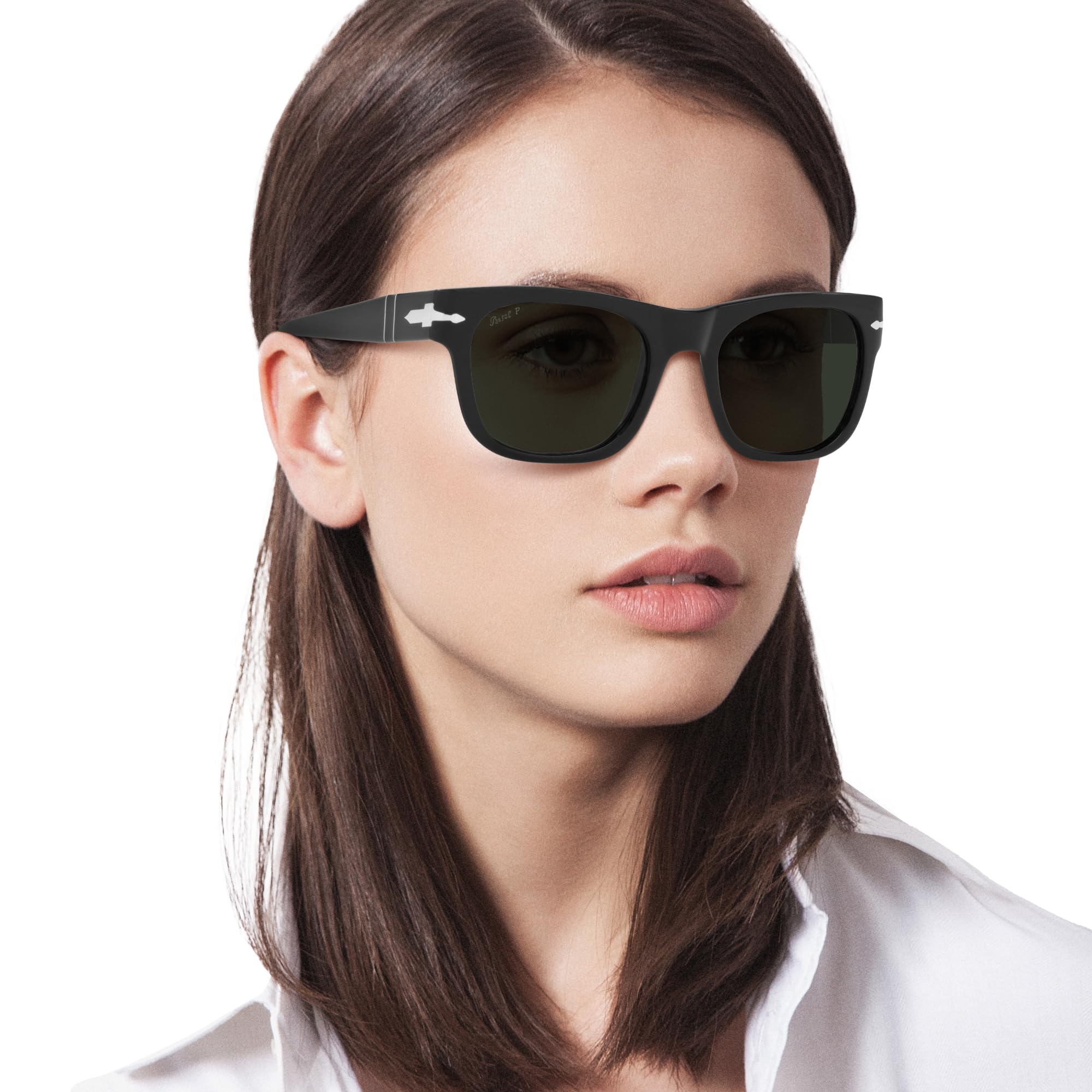 Persol PO3269S Square Sunglasses for Men & Women – Classic UV Protection, Polarized Lenses, Lightweight Frame – Perfect for Driving, Travel & Outdoor Activities
