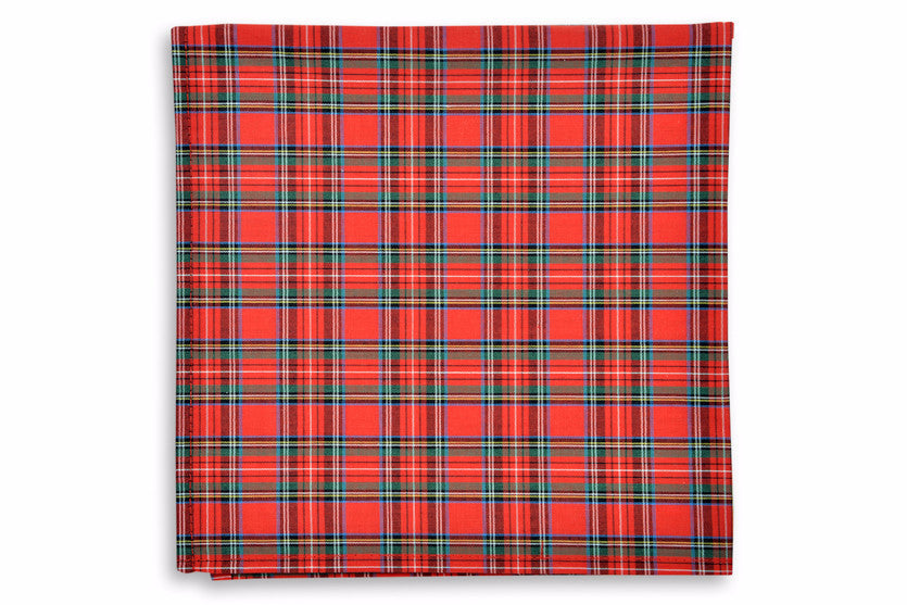 MacIntosh Tartan Pocket Square - Classic Scottish Plaid Silk Handkerchief for Men | Perfect for Weddings, Business Meetings & Formal Events