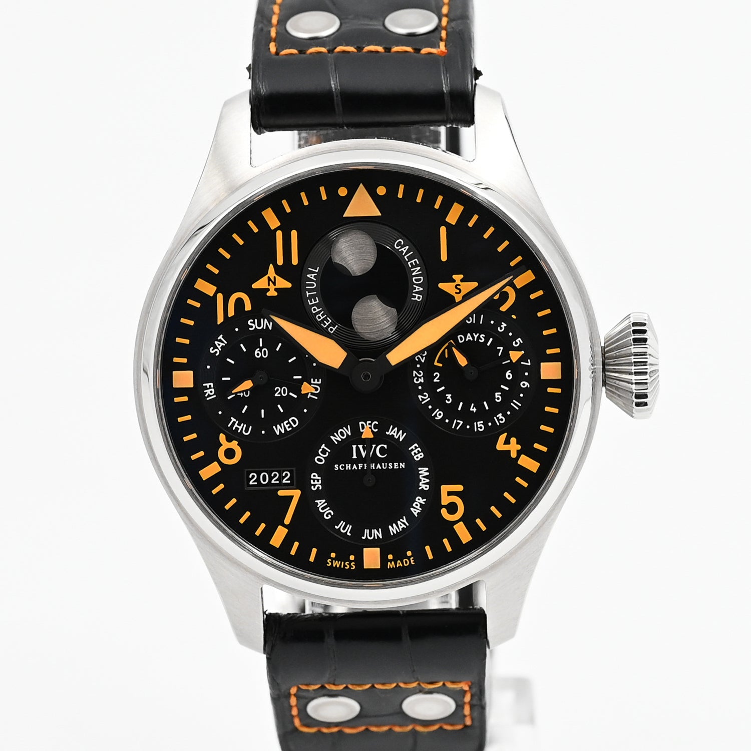 IWC Big Pilot Perpetual Calendar Watch 2010 - Luxury Men's Automatic Timepiece for Aviation & Business Professionals