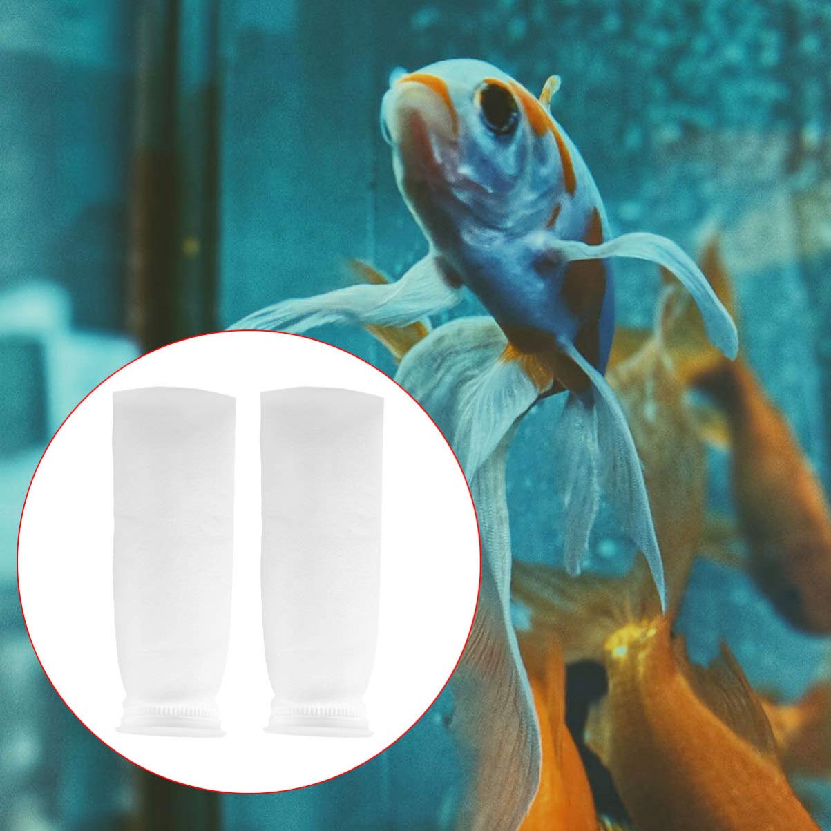 Premium 4-Inch Aquarium Mesh Strainer & Fish Tank Filter Socks - 200-Pack High-Quality Felt Bags for Freshwater & Saltwater Tanks - Perfect for Aquarium Maintenance, Water Filtration, and Fish Health Care