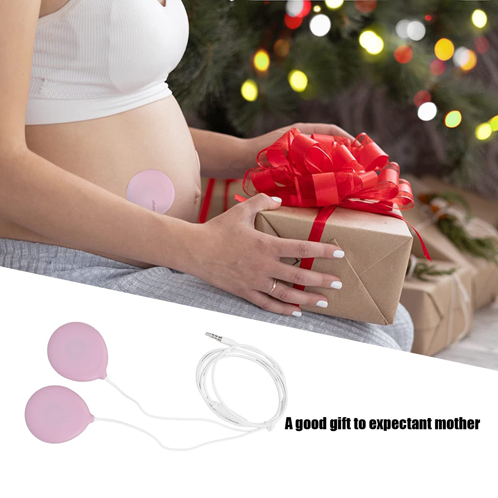 Baby Belly Headphones – Portable Prenatal Music Headphones for Pregnancy, Womb Sound Speaker for Unborn Baby – Perfect Gift for Expecting Moms (Use During Relaxation, Bonding Time & Fetal Stimulation)