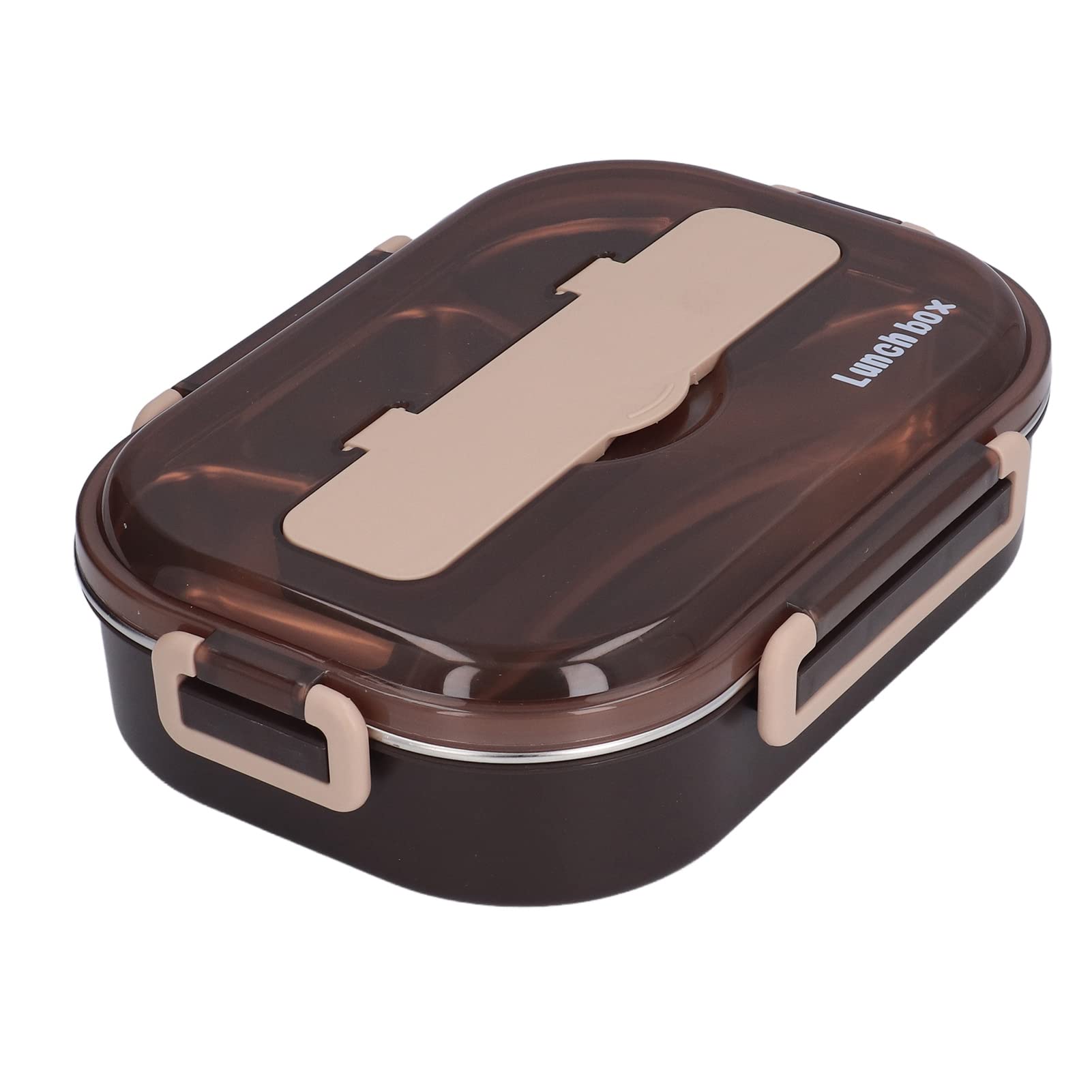 Japanese Bento Box with Compartments - Insulated 4-Grid Lunch Box for School, Office & Travel | Black Card Design | Keeps Food Warm & Fresh | Perfect for Meal Prep, Picnics & On-the-Go Dining