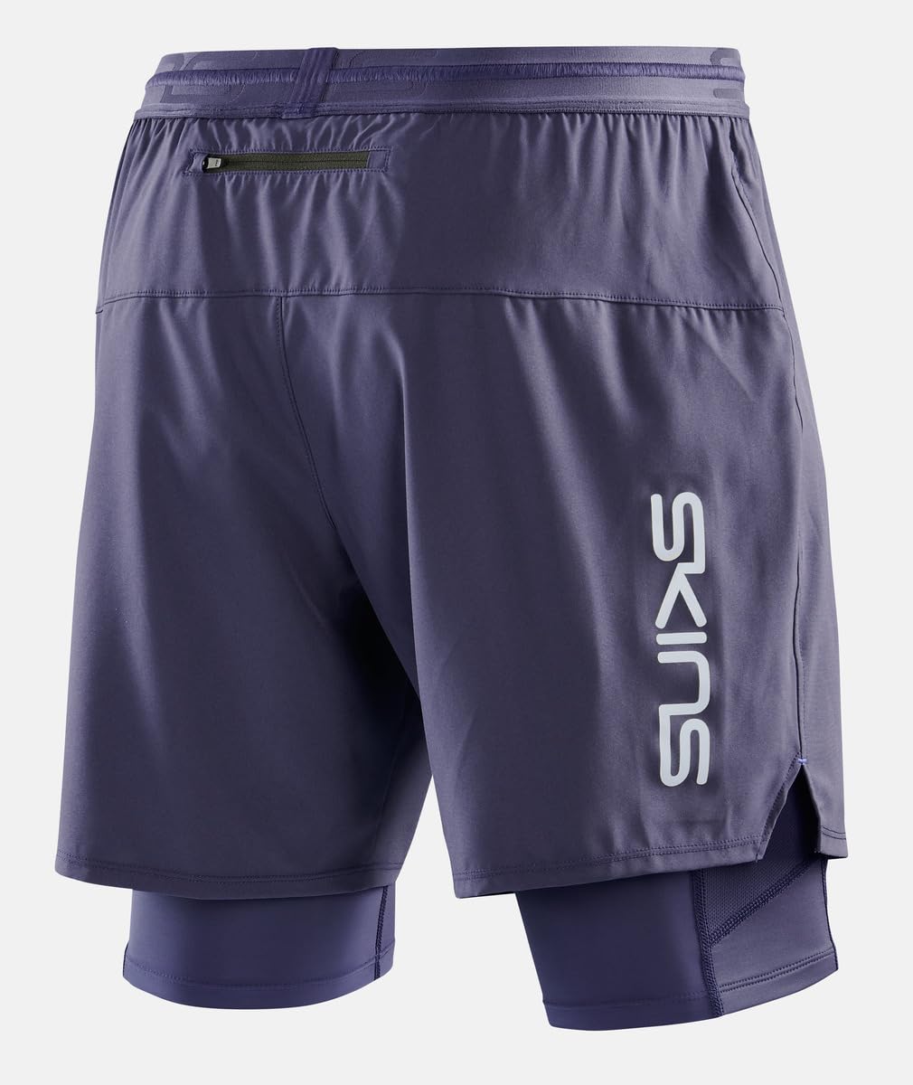 Men's Compression Tights & Shorts Hybrid - Skins Series-3 Superpose 2-in-1 Performance Gear for Running, Gym & Sports Recovery