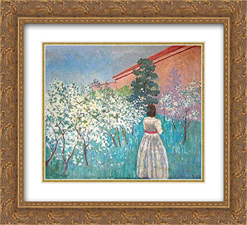 Victor Borisov Museum Art Print - 22x20 Gold Ornate Framed Floral Painting with Double Matting - Perfect for Living Room, Bedroom & Office Wall Decor