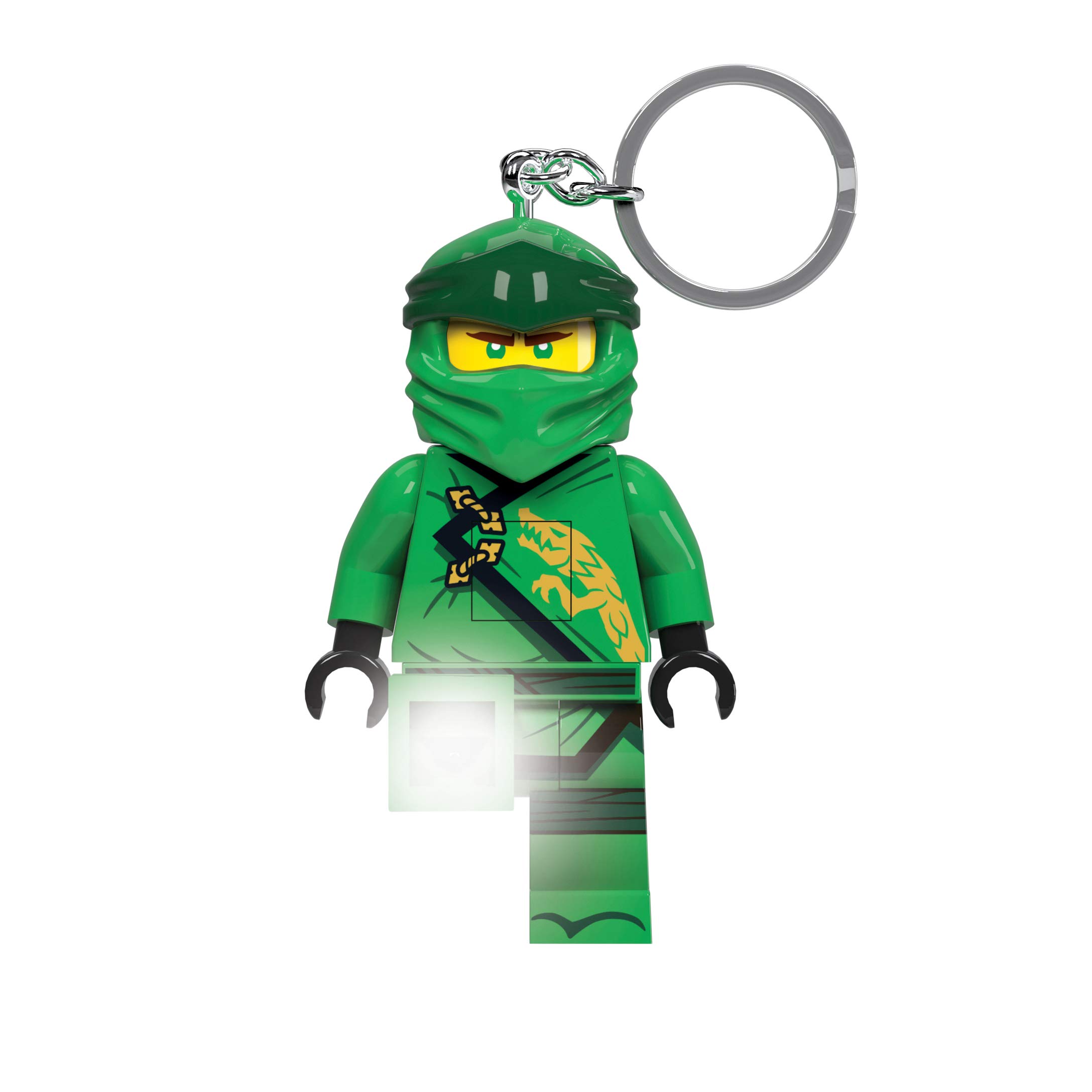 LEGO Ninjago Lloyd 3 Inch Tall Figure Keychain Light with Clip - Collectible Toy for Kids, Fans & Gift (KE150H) - Perfect for Backpacks, Keyrings & Cosplay Accessories