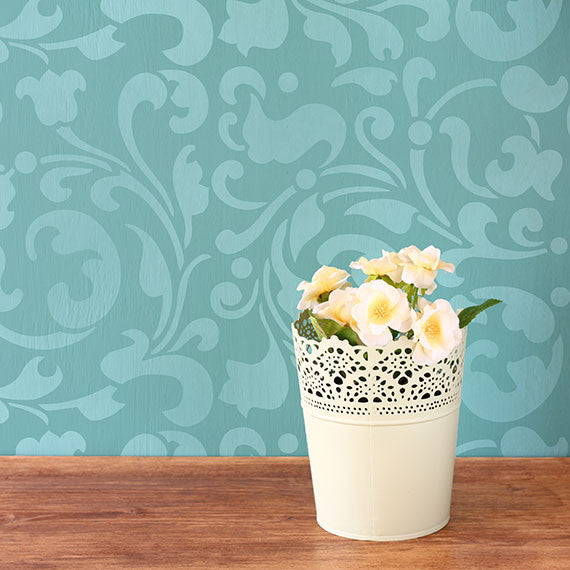 Premium Sultan Swirl Furniture Stencil for DIY Woodworking & Home Decor – Perfect for Cabinets, Tables, and Custom Furniture Projects