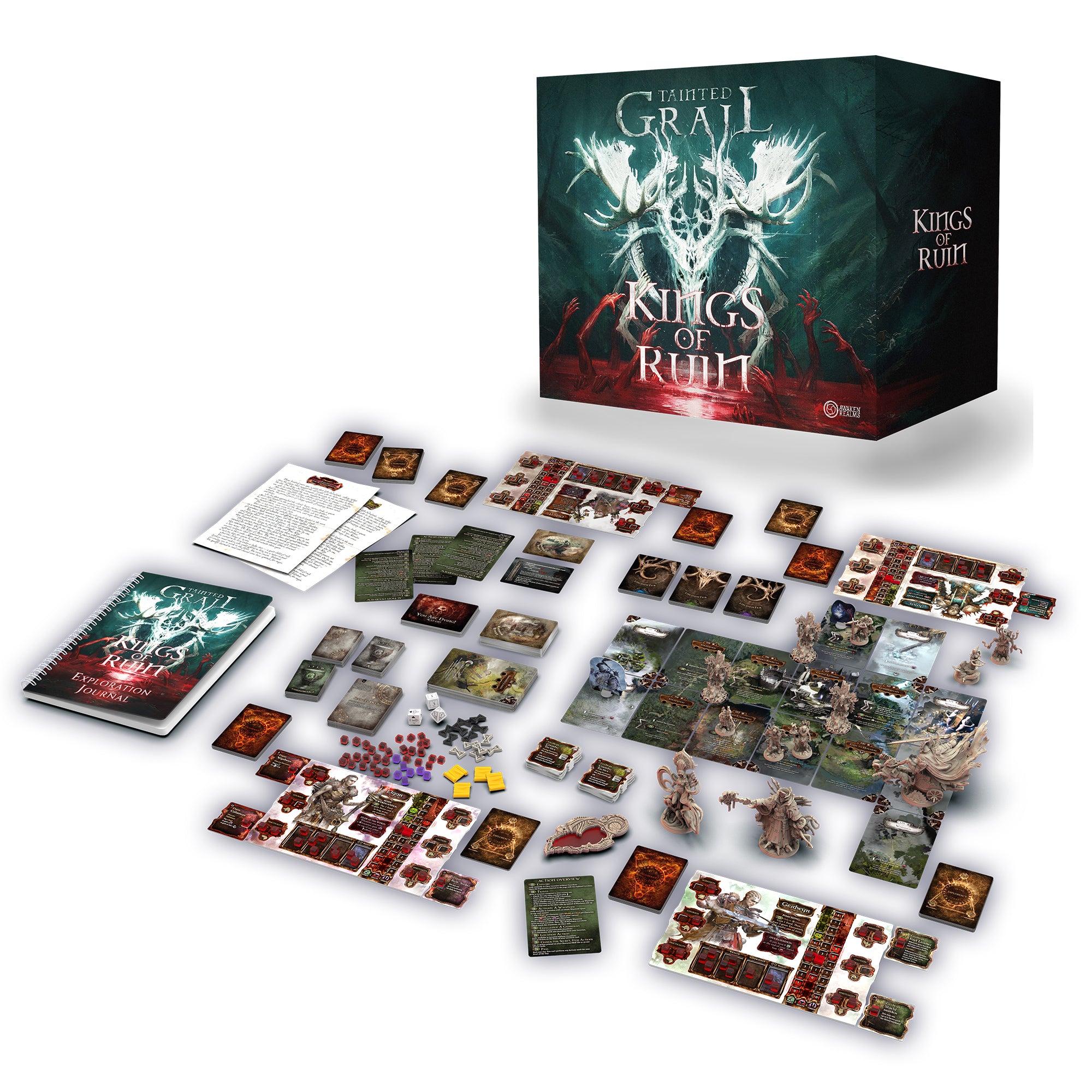 Tainted Grail: Kings of Ruin Board Game - Core Box Set | Dark Fantasy Adventure Strategy Game for Adults | Perfect for Game Nights & RPG Enthusiasts