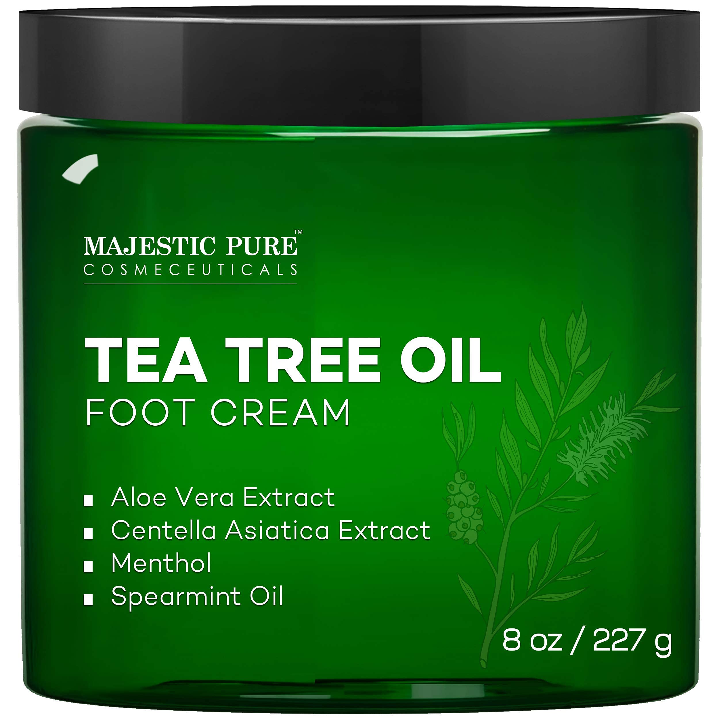 Majestic Pure Tea Tree Body Wash & Athlete's Foot Cream Set - Natural Antifungal & Antibacterial Shower Gel for Men & Women - Perfect for Gym, Sports & Daily Hygiene