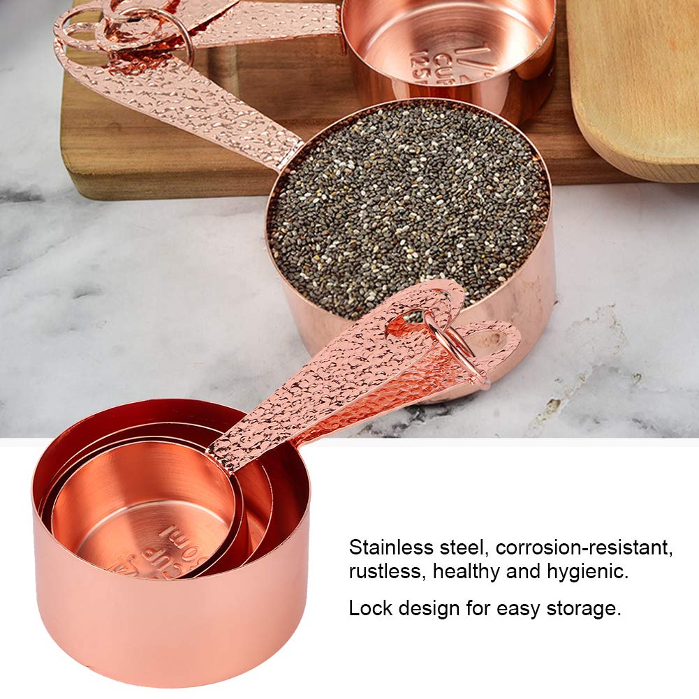 Premium Stainless Steel Measuring Scoop Set - Durable & Wear-Resistant Measuring Spoons for Baking, Cooking, Coffee, Tea, Flour & Seasoning Powder | Ideal for Home Kitchen, Bakery, Barista & Milk Tea Shop Use