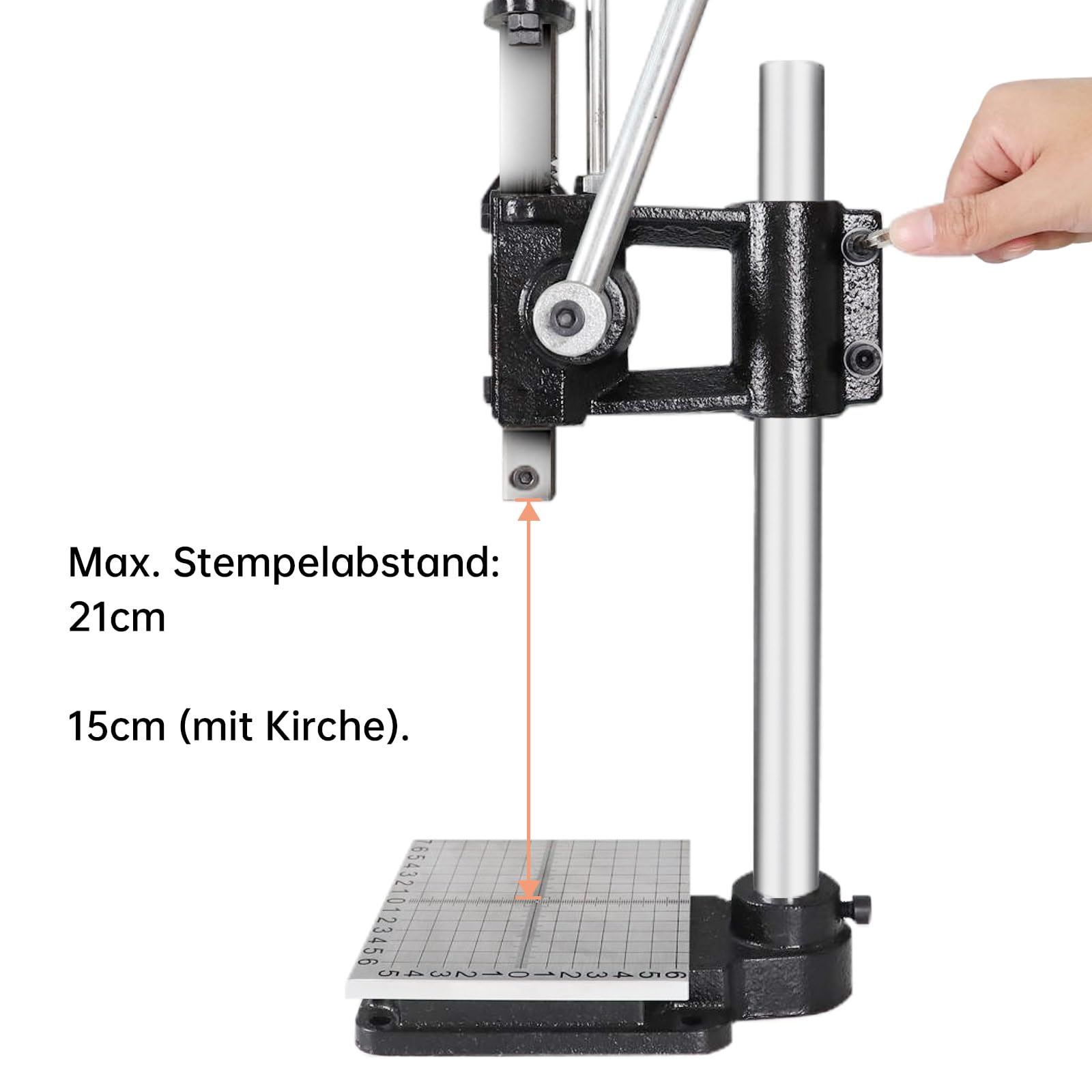 Professional Leather Hole Punch Tool Set - Manual Hand Press Punching Machine with Chuck, PP & Aluminum Plates for DIY Craft, Leatherworking, Belts & Accessories (Style D) - Perfect for Leather Crafting, Shoe Repair & Bag Making Projects