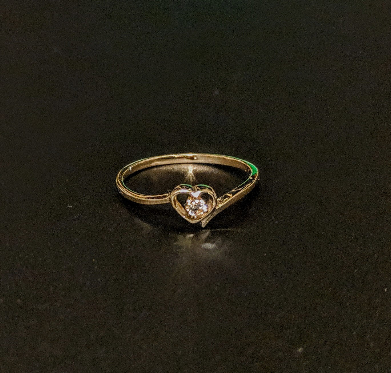 Solid Yellow or White Gold Natural Sapphire Heart Promise Ring | Genuine Sapphire Accented Engagement Ring | 143 712 Fine Jewelry | Petite Size | Perfect for Proposals, Anniversaries & Romantic Gifts