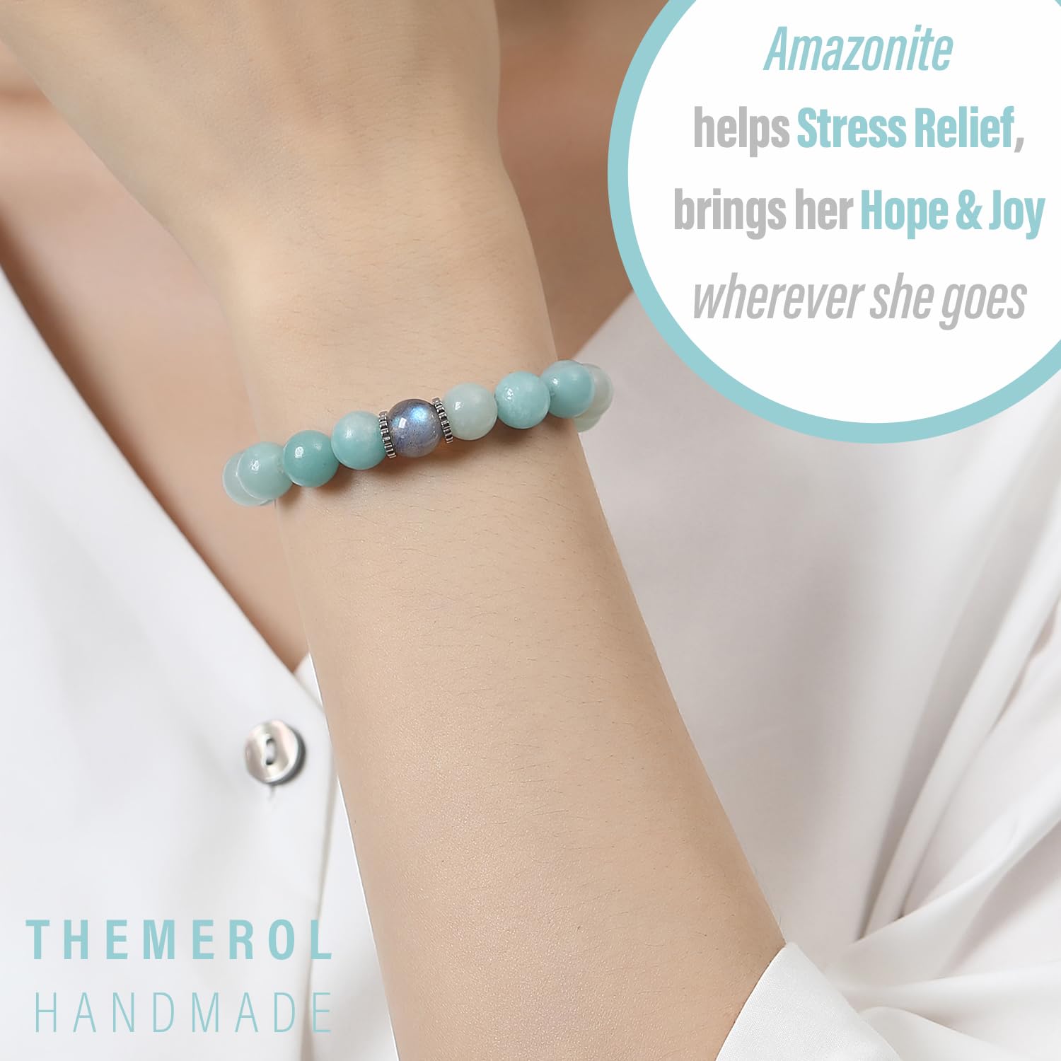 Moonstone Sister Bracelet - Best Gifts for Sisters, Birthday, Christmas, Valentine's Day, Easter & Mother's Day - Perfect for Big Sister, Little Sister & Best Sister Ever - Jewelry for Stocking Stuffers & Basket Fillers - Ideal for Everyday Wear, Special Occasions & Heartfelt Surprises