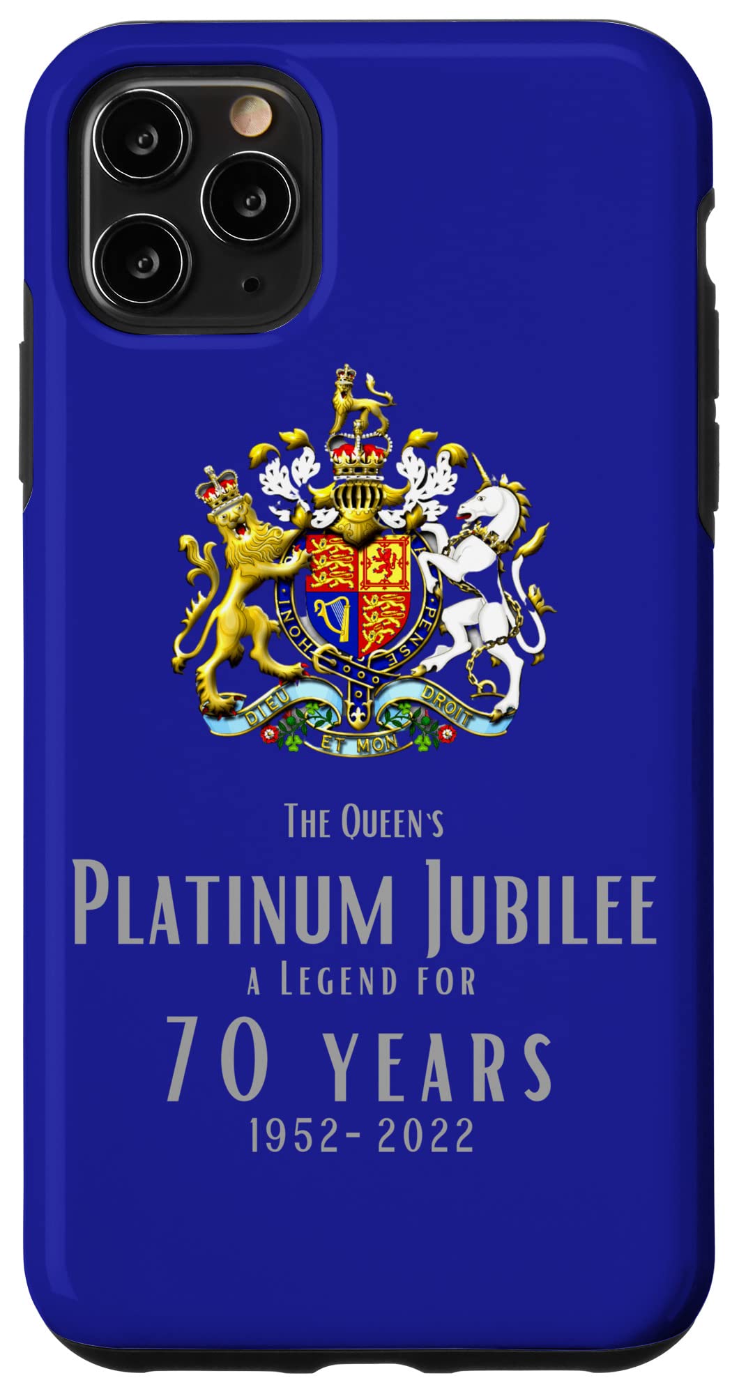 iPhone 11 Pro Max Case - Premium Protective Phone Cover with Platinum Design | Perfect for Queens 70th Jubilee Celebration & Everyday Use