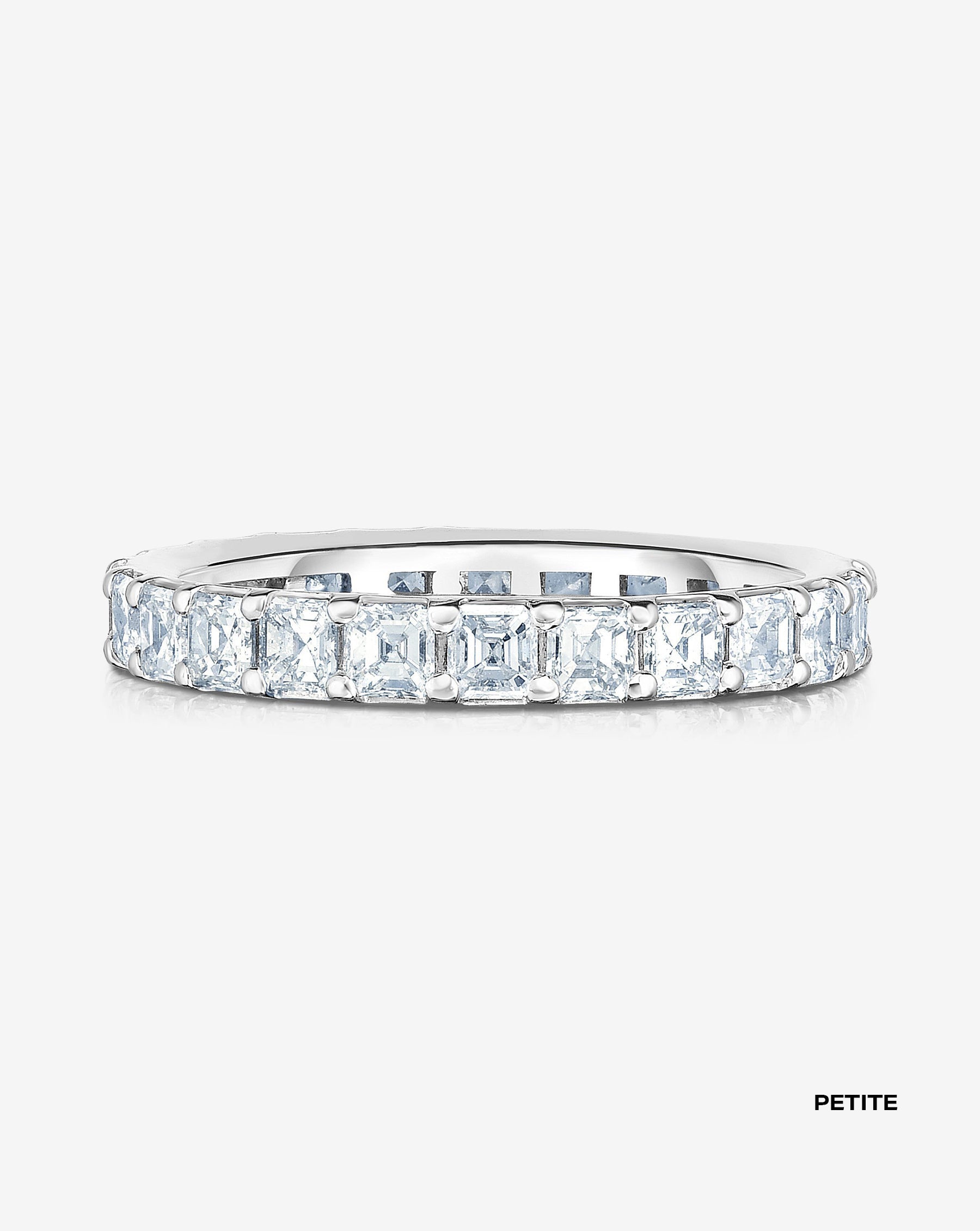 Exquisite Asscher Cut Diamond Eternity Band for Women - Perfect for Weddings, Anniversaries & Special Occasions