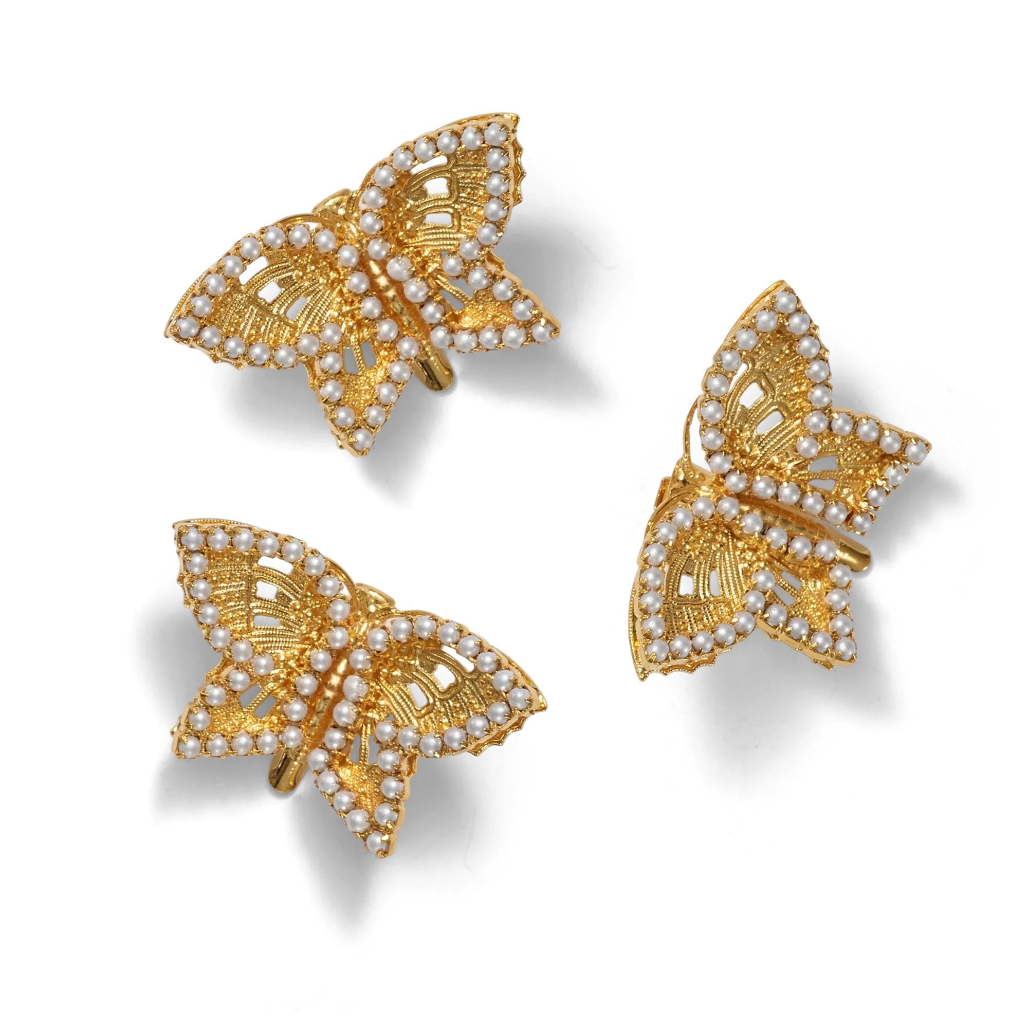 Monarch Butterfly Hair Clips Set of 3 - Cute Hair Accessories for Women & Girls - Perfect for Parties, Weddings & Everyday Wear