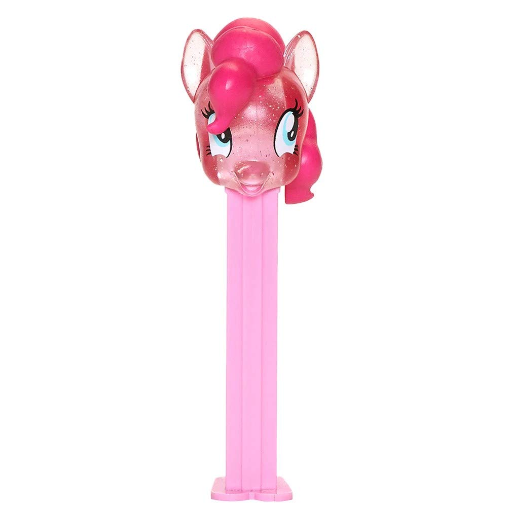 PEZ My Little Pony Candy Dispenser - Crystal Pinkie Pie with 2 Extra Candy Refills | 2020 New Crystal Design | Perfect for Birthday Party Favors, Grab Bags, Halloween Treats & Collectible Gifts for Kids