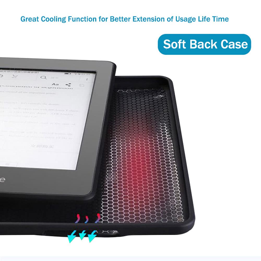 XYFCJK Premium Soft Fabric Protective Case for Kindle 10th Gen (2019) & Paperwhite 4 (10th Gen 2018) - Anti-Drop Smart Cover with Auto Sleep/Wake Function | E-Reader Accessory in Black (Model J9G29R) | Perfect for Reading at Home, Travel & Daily Commute