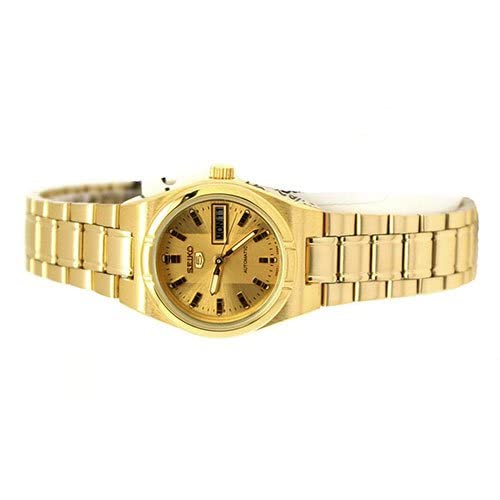 Seiko SYM600K Women's Automatic Watch - Gold Dial, Gold-Tone Stainless Steel Band | Elegant Dress Watch for Business, Formal Events & Luxury Gifts
