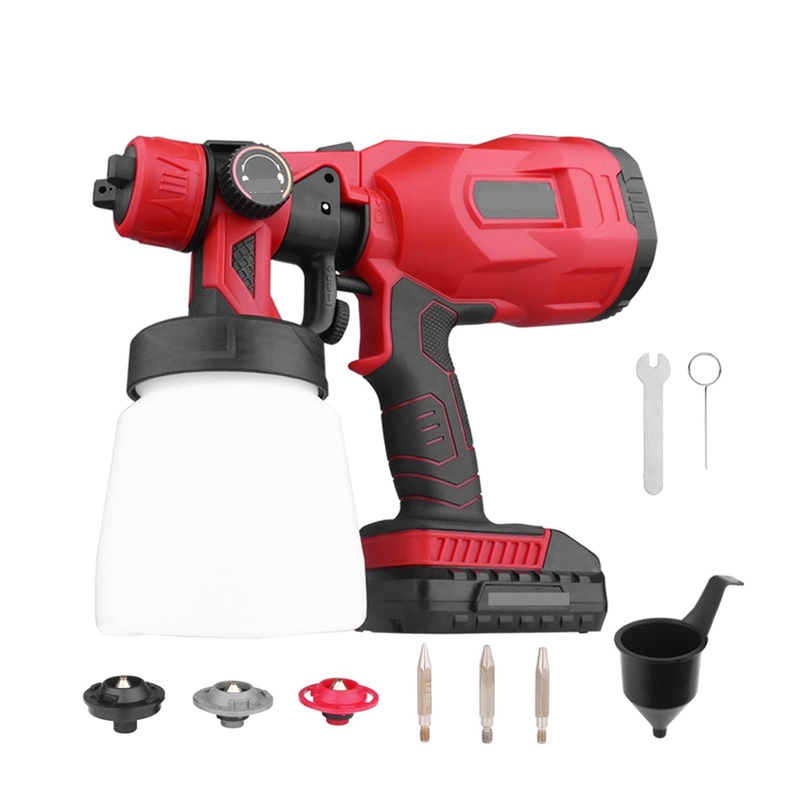 20V Cordless Electric Paint Spray Gun - 800ml Large Capacity with 3 Nozzles for Home, Garden, Wall Painting | Perfect for DIY Projects, Cake Decorating, Makeup Art & Nail Design