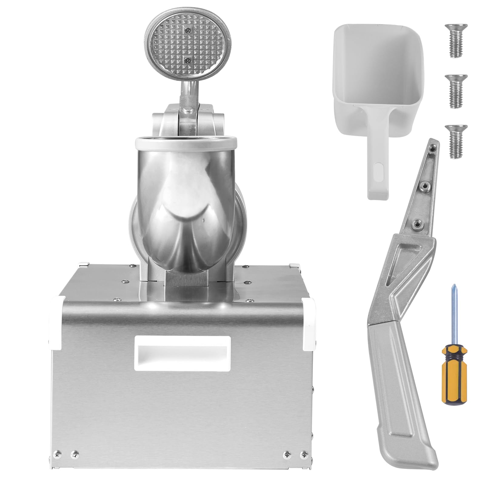 VEVOR 110V Commercial Snow Cone Machine - 661LB/H Electric Ice Shaver with Dual Blades & 20QT Stainless Steel Ice Basin, 250W High-Speed (1420RPM) Shaved Ice Maker for Parties, Events, and Business Use - Perfect for Summer Treats, Concessions, and Frozen Desserts