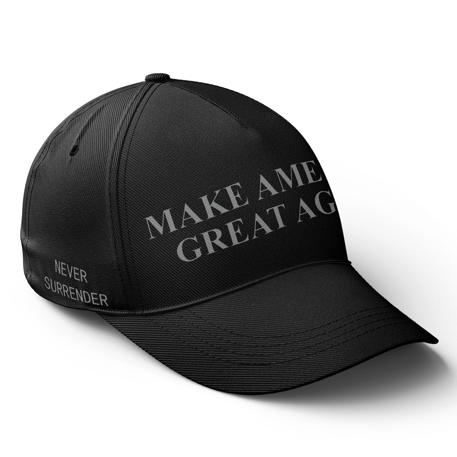 Custom MAGA Hat - Make America Great Again Adjustable Cap - Dark Gothic Embroidered Design - Personalized YW061 D020320 - Perfect for Political Rallies, Patriotic Events & Everyday Wear
