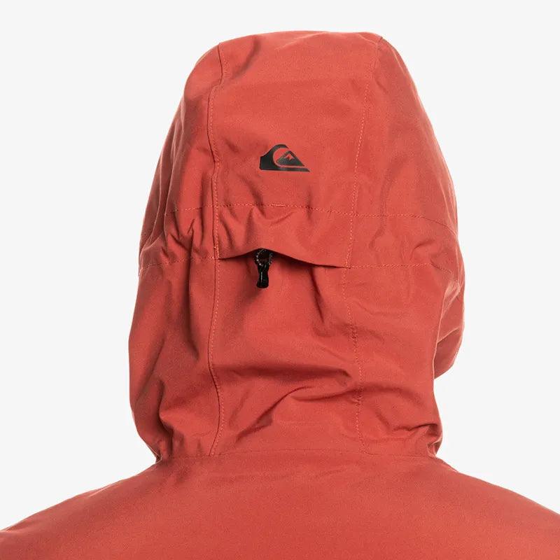 Quiksilver Sycamore Snow Jacket for Men & Women - Waterproof Winter Coat for Skiing, Snowboarding & Outdoor Adventures (Burgundy/Brown/Black)
