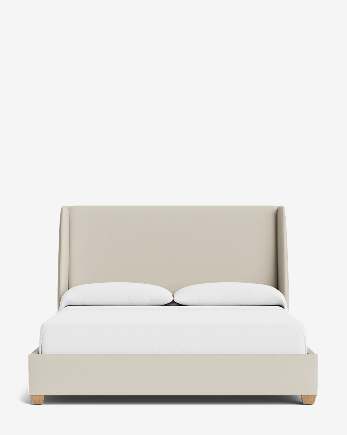 Walt Bed Tall Headboard - Queen Size Upholstered Bed Frame with Adjustable Height - Perfect for Modern Bedroom Decor & Small Spaces