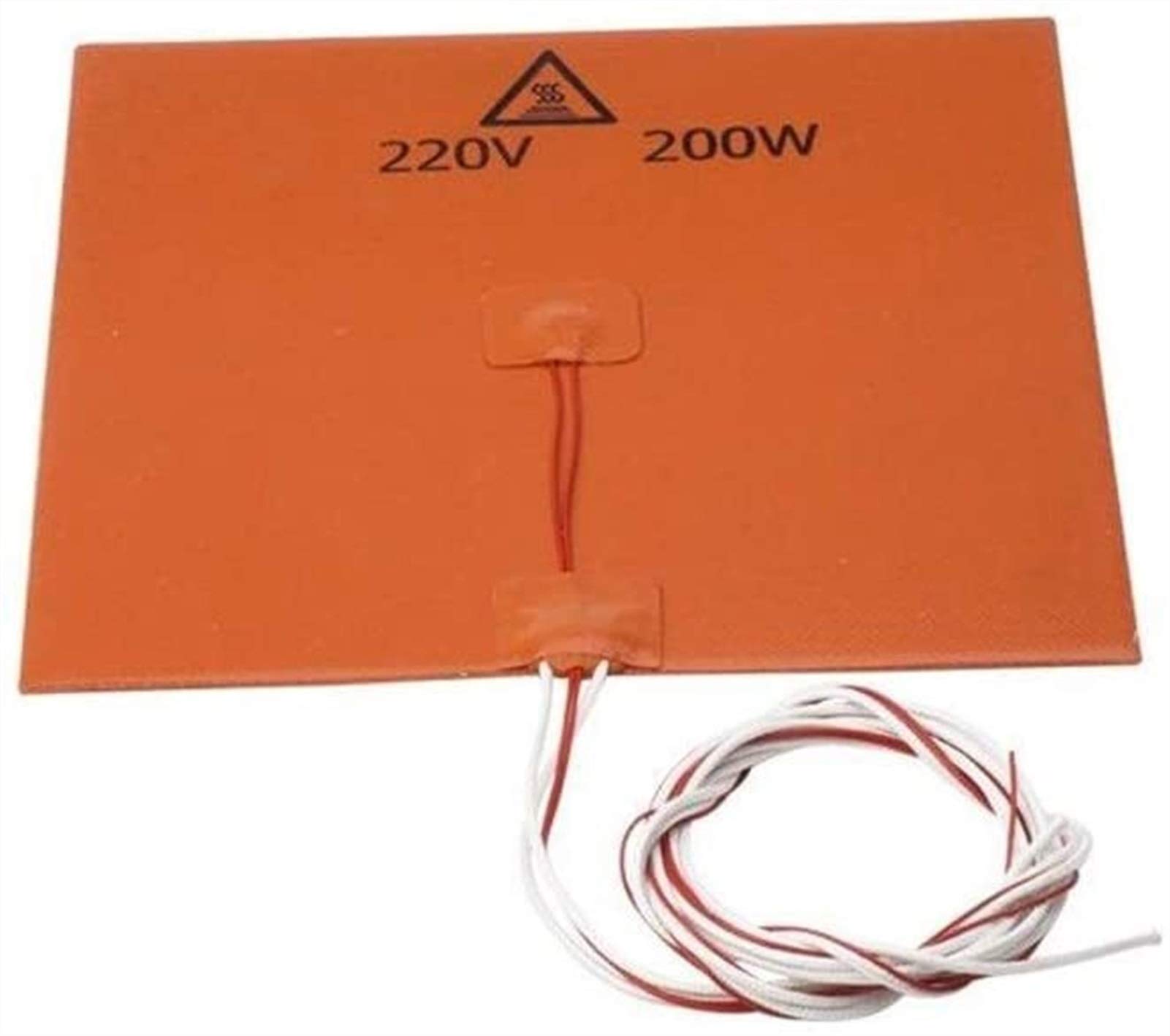 200W 20V Silicone Heated Bed for 3D Printers - High Temperature Heating Pad Replacement Part | Perfect for ABS/PLA Printing & Rapid Heating Scenarios