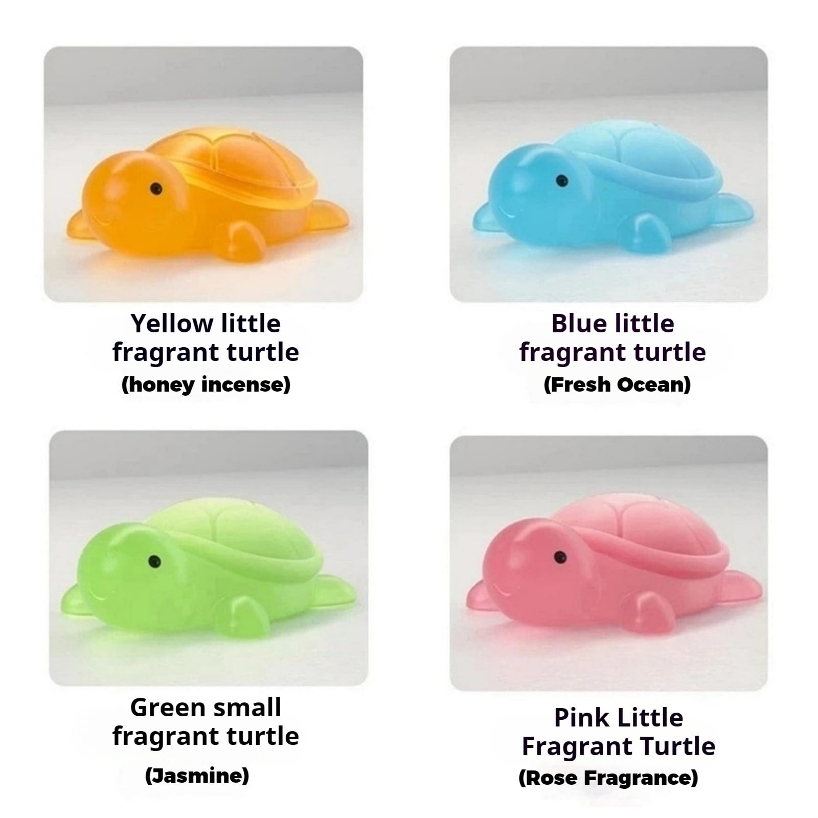 Little Turtle Handmade Essential Oil Soap - Natural Moisturizing Kids Soap with Honey, Ocean, Jasmine & Rose Scents - Gentle Cleansing for Face, Hands & Bath - Perfect for Kids' Skincare & Gift Giving