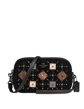 Coach Crossbody Clutch with Prairie Rivets - Stylish Leather Purse for Women | Perfect for Date Night, Parties & Everyday Use