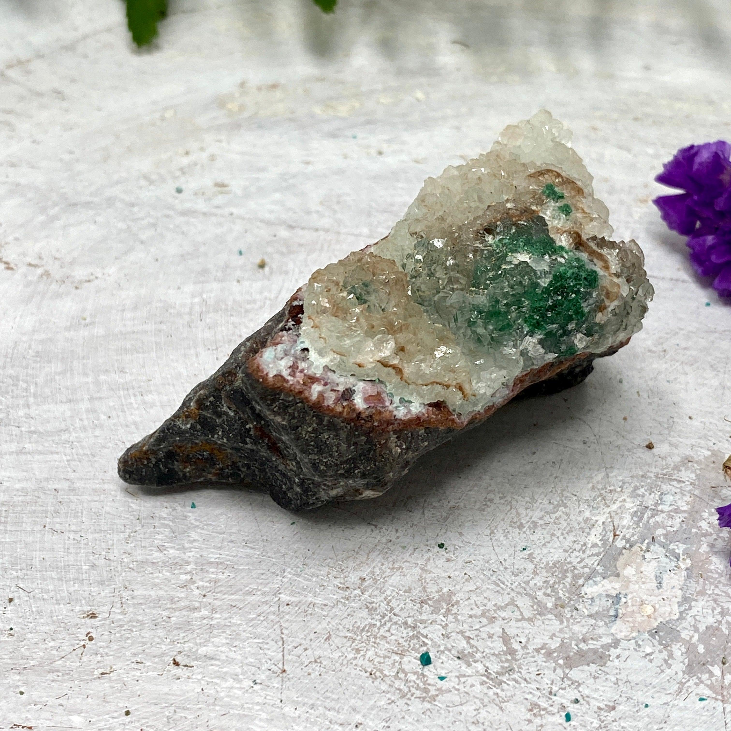 Drusi Coated Chrysocolla CR3279 - Natural Gemstone Jewelry for Healing & Energy Work - Perfect for Meditation, Reiki & Spiritual Practices