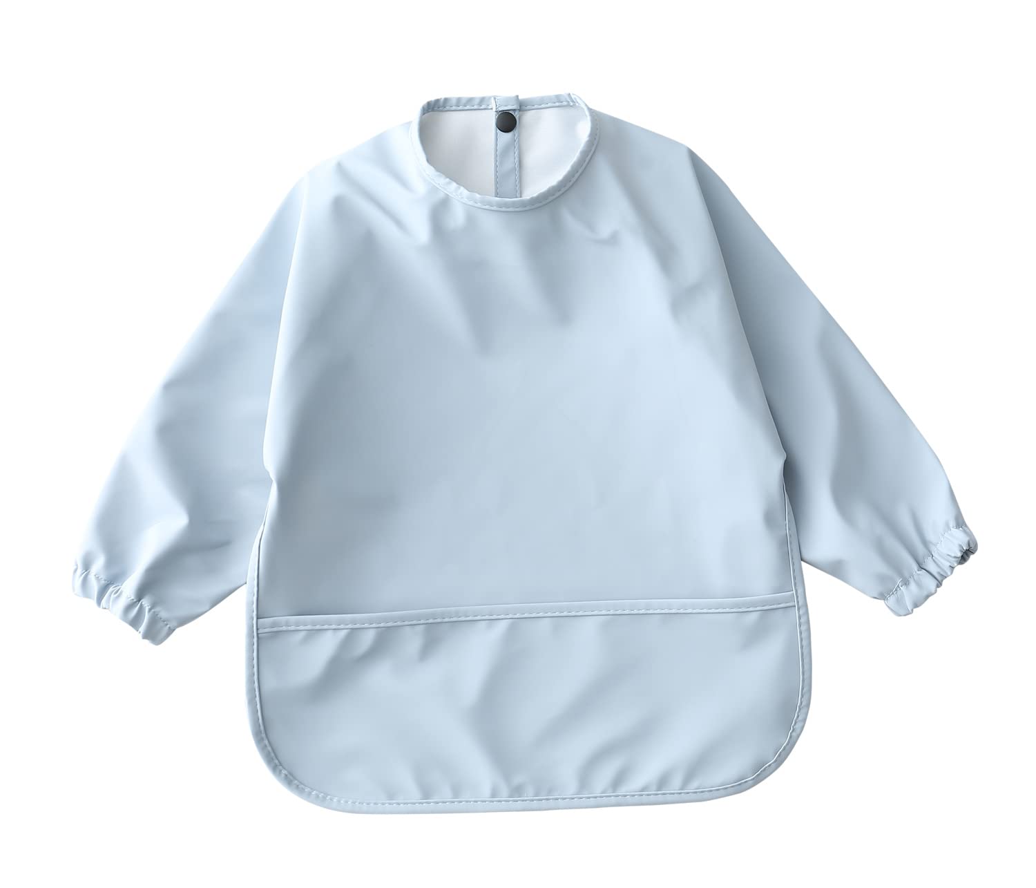 Waterproof Baby Bibs for Infants & Toddlers - Long Sleeve Feeding Bib with Food Catcher | Washable & Easy to Clean | Perfect for Messy Meals, Baby-Led Weaning & On-the-Go Feeding