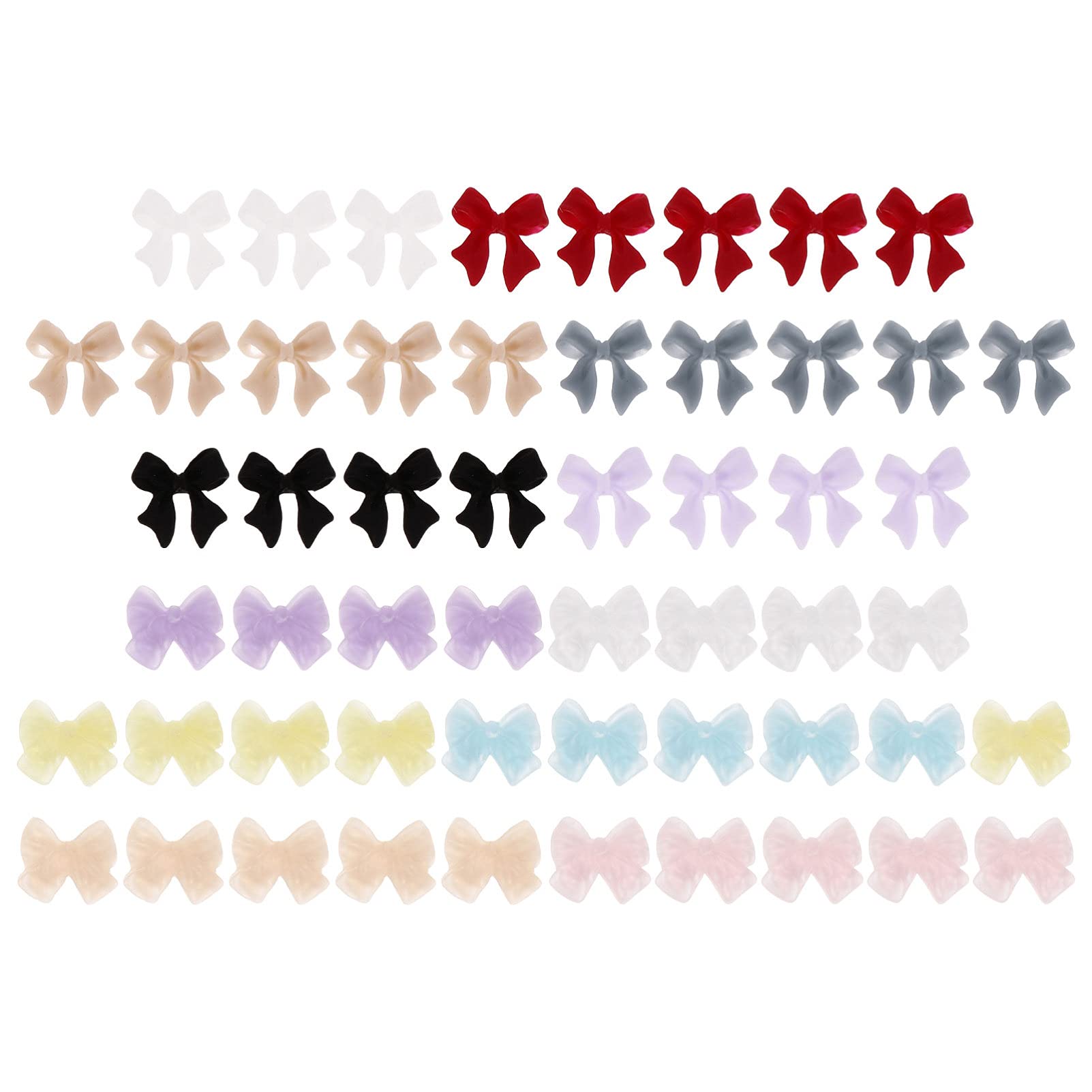 2 Pack DIY Nail Art Charms - Fake Nail Ornaments, Bowknot Embellishments & Manicure Accessories for Nail Decoration - Perfect for Home Manicures, Salon Nail Art & Party Nail Designs