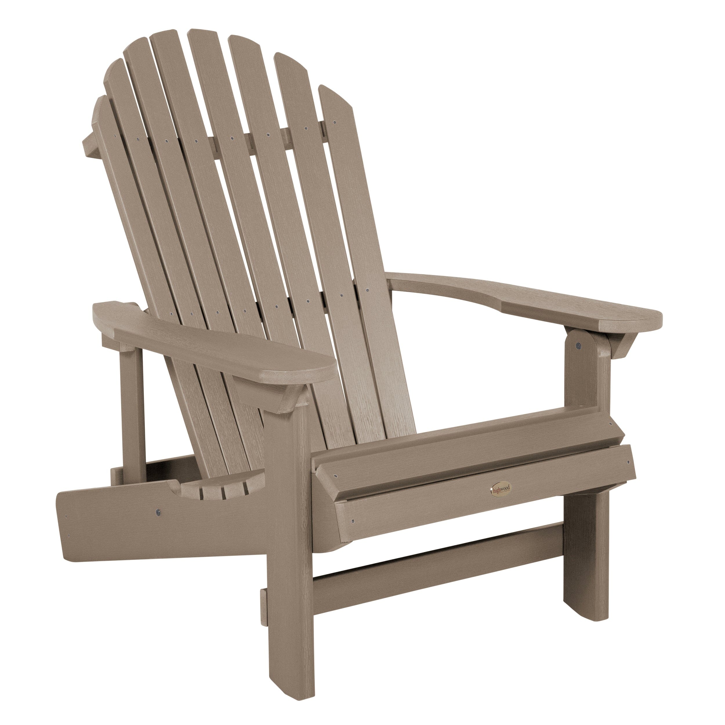 King Hamilton Folding & Reclining Adirondack Chair - Outdoor Patio Lounge Chair with Adjustable Backrest, Weather-Resistant for Deck, Poolside, Garden & Backyard Relaxation