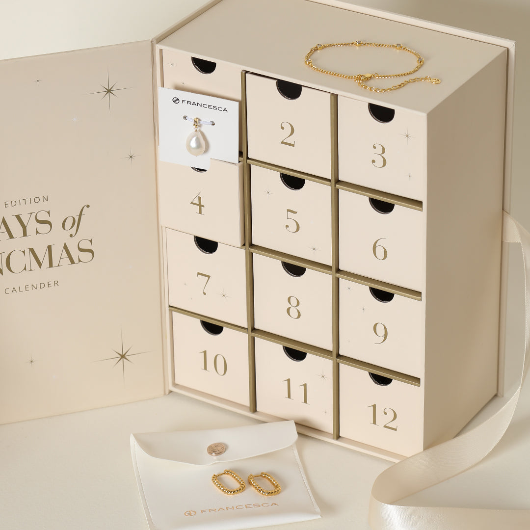 24-Day Jewelry Advent Calendar for Women - Christmas Countdown Gift with Necklace, Earrings & Bracelets - Perfect for Holiday Gifting & Surprise Present