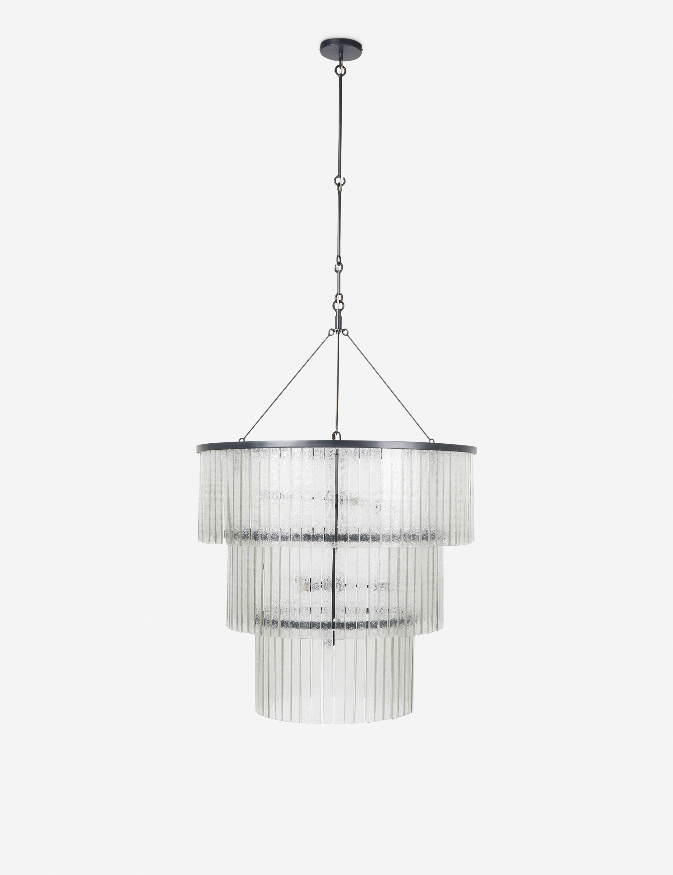 Gleason Chandelier - Elegant Crystal Ceiling Light Fixture for Dining Room & Living Room Decor | Modern Lighting for Home & Wedding Venue